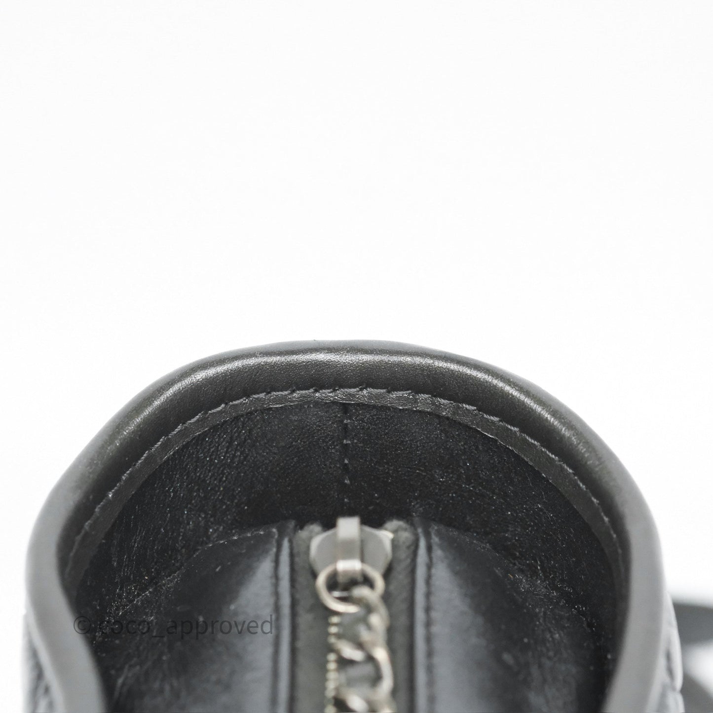 Chanel Small Gabrielle Hobo Chevron Iridescent Grey Aged Calfskin