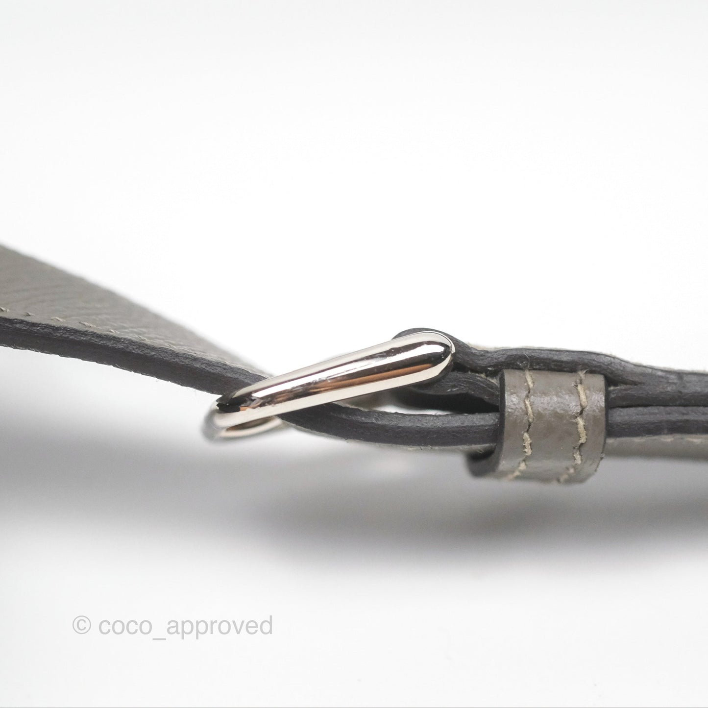 Hermès Della Cavalleria Mini Bag Gris Meyer 0L Epsom Palladium Hardware