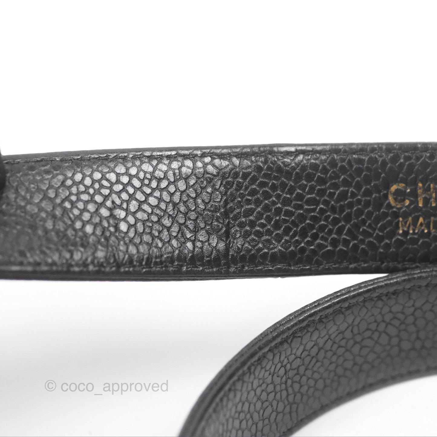 Chanel Vintage Belt Bag Black Caviar 24K Gold Hardware