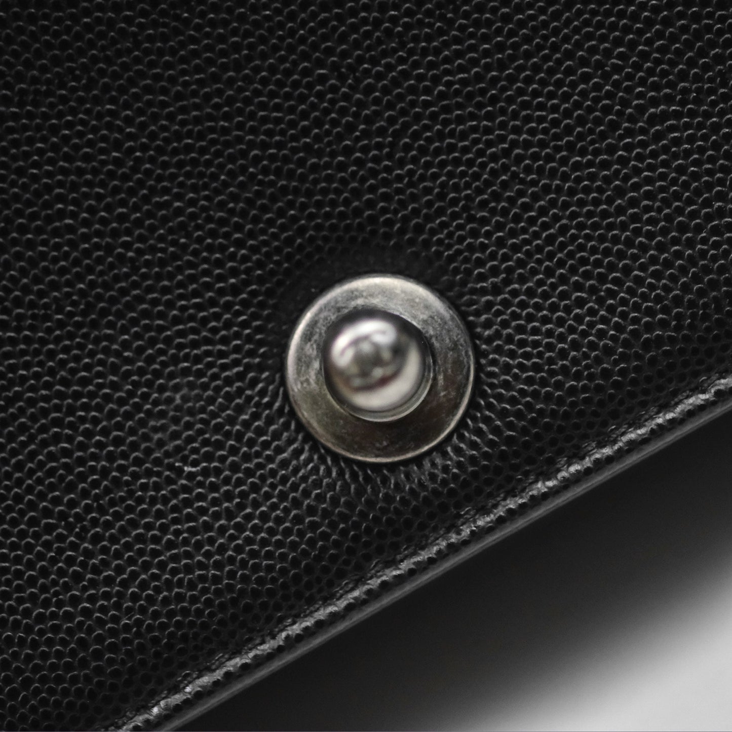 Chanel Small Boy Black Caviar Ruthenium Hardware