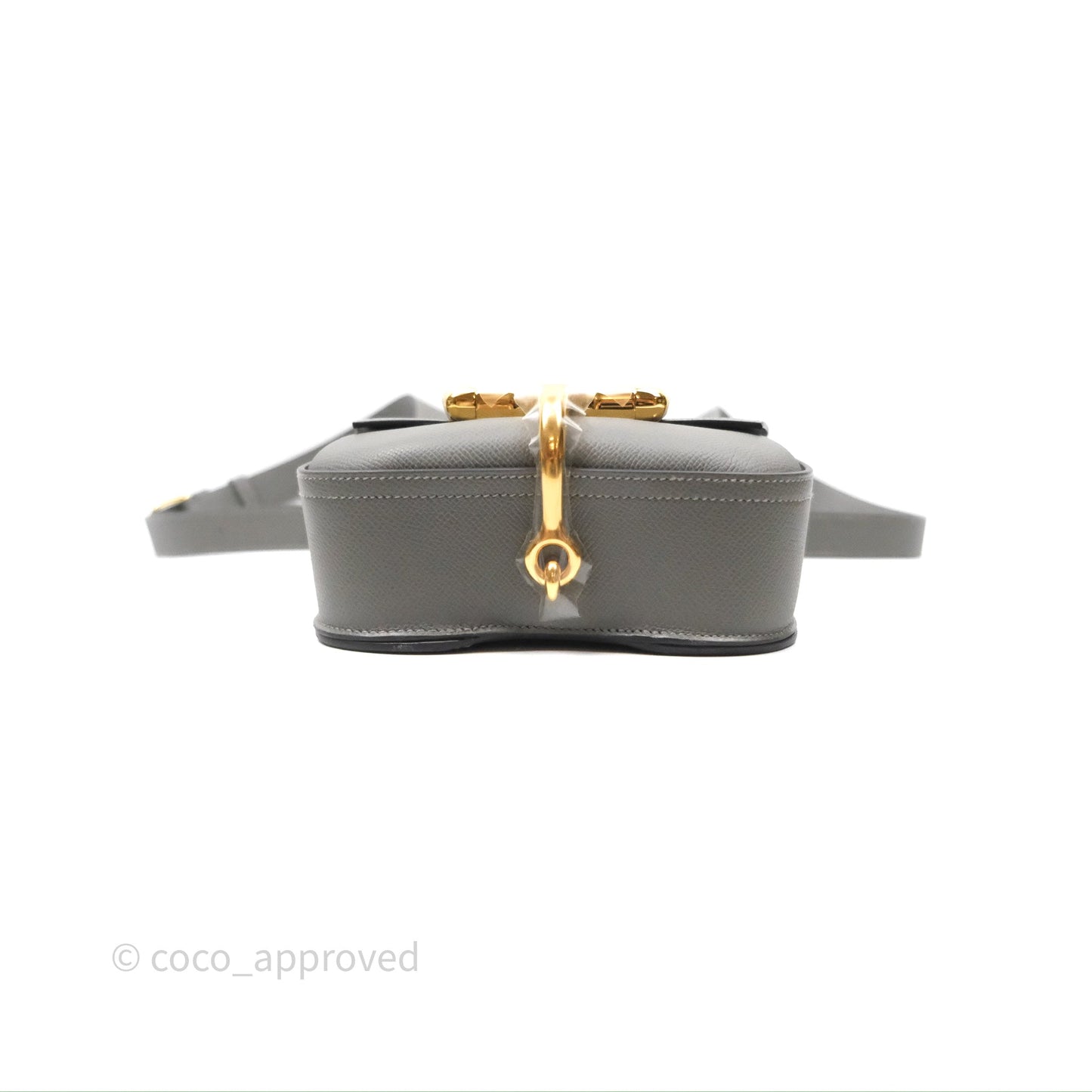 Hermès Della Cavalleria Mini Bag Gris Meyer 0L Epsom Gold Hardware