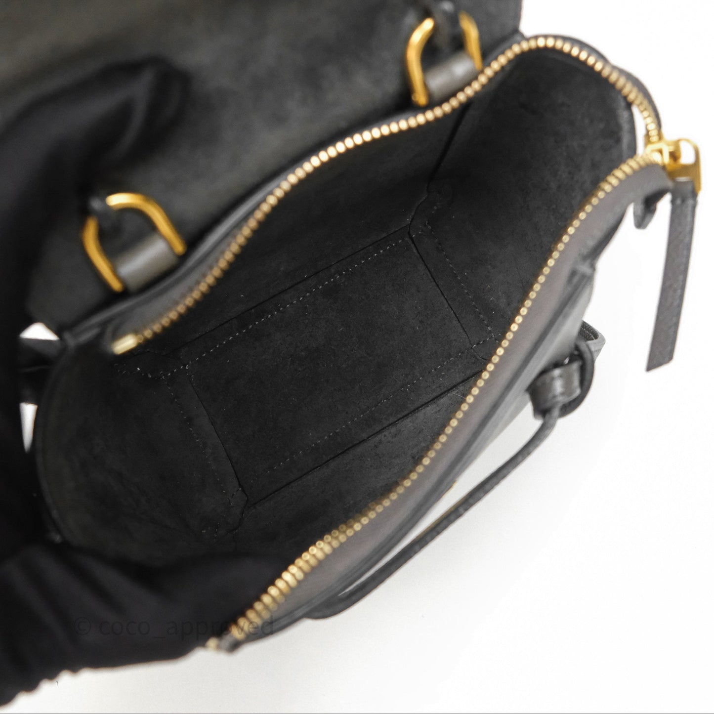 Celine Pico Belt Bag Grey Grained Calfskin Gold Hardware