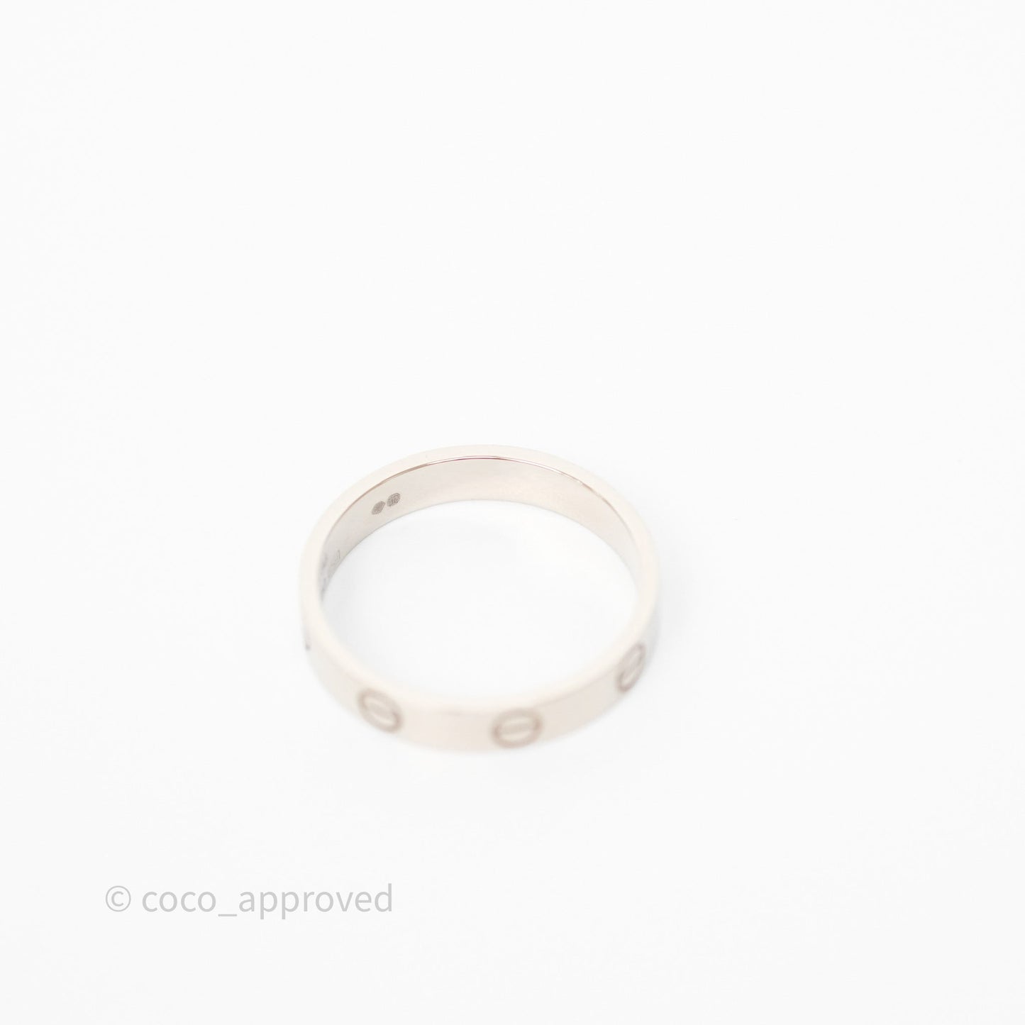 Cartier Love Band Ring Small Model White Gold