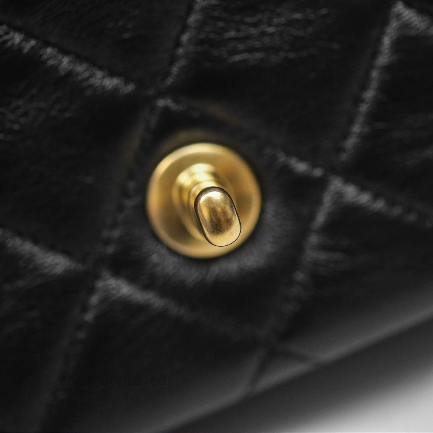 Chanel Quilted Flap Bag Black Lambskin Aged Gold Hardware 22P