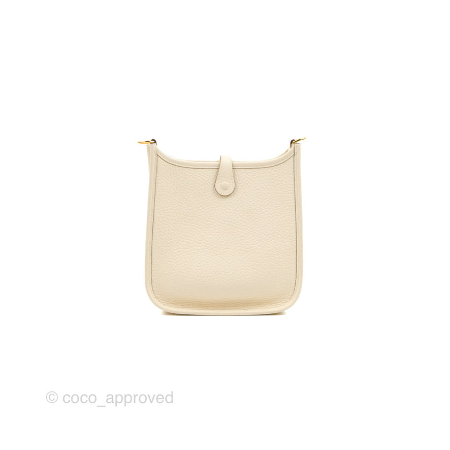 Hermès Mini Evelyne 16 Nata Clemence Gold Hardware