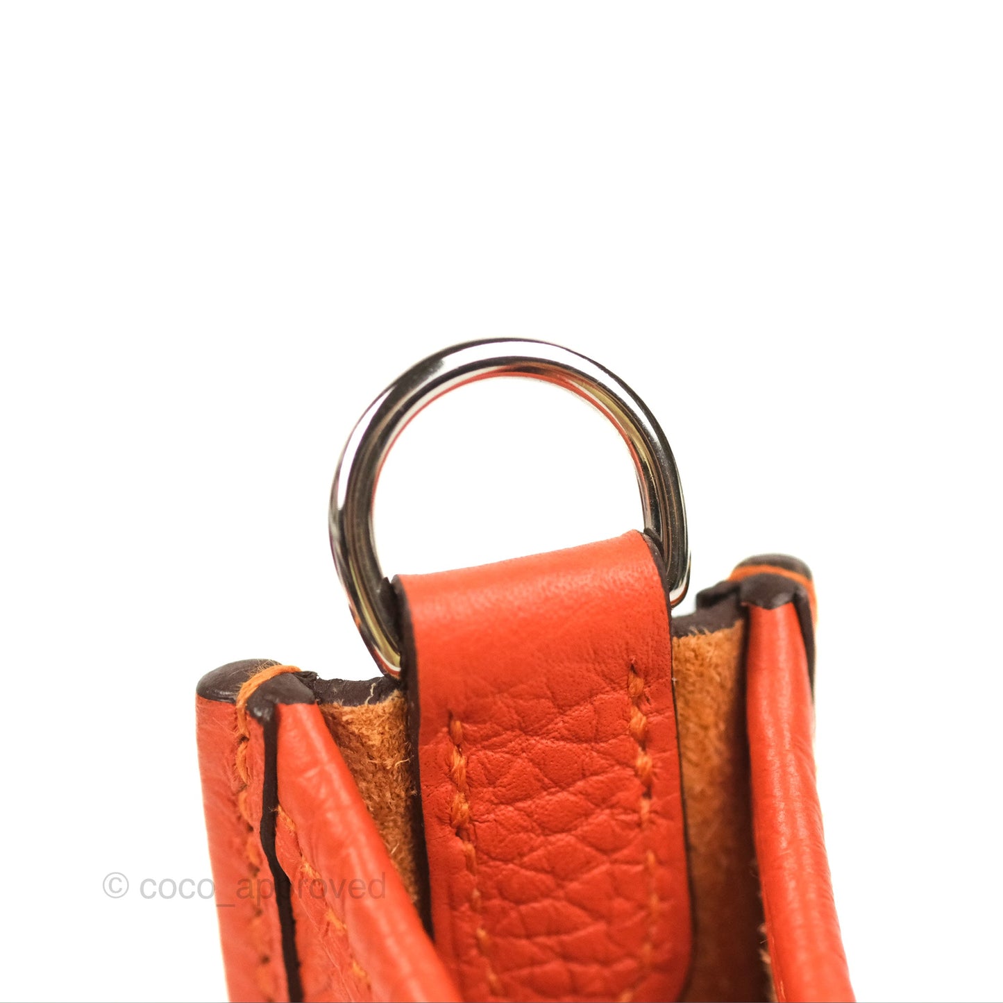 Hermès Mini Evelyne 16 Feu Clemence Palladium Hardware