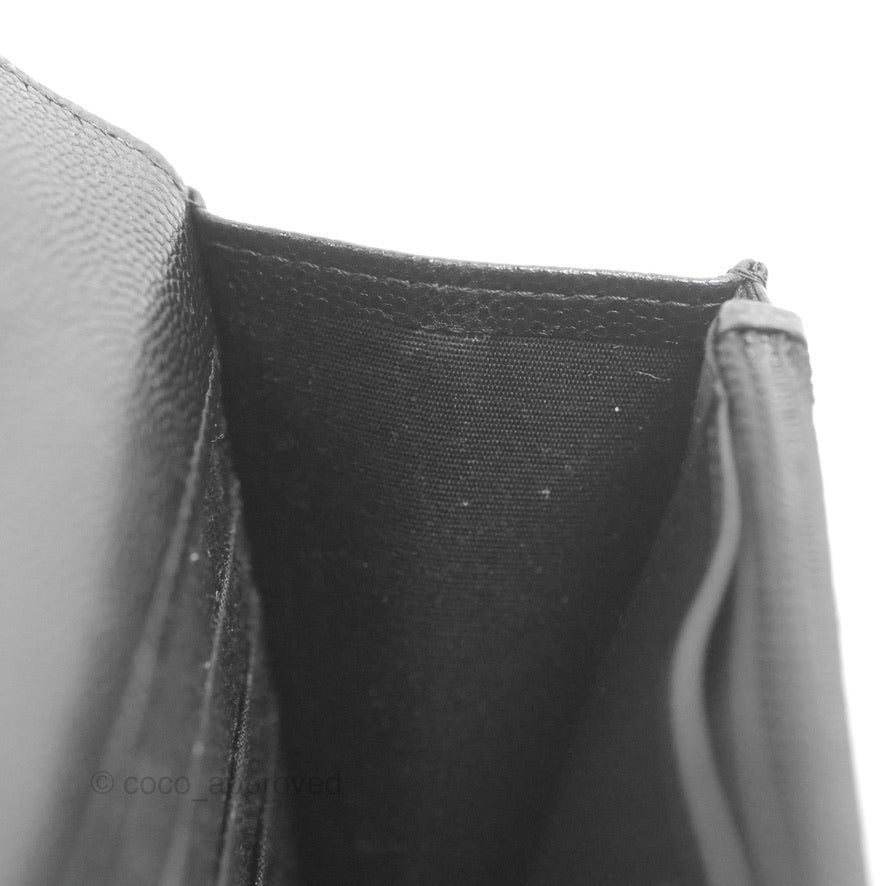 Chanel Quilted So Black Wallet on Chain WOC Caviar Incognito Hardware