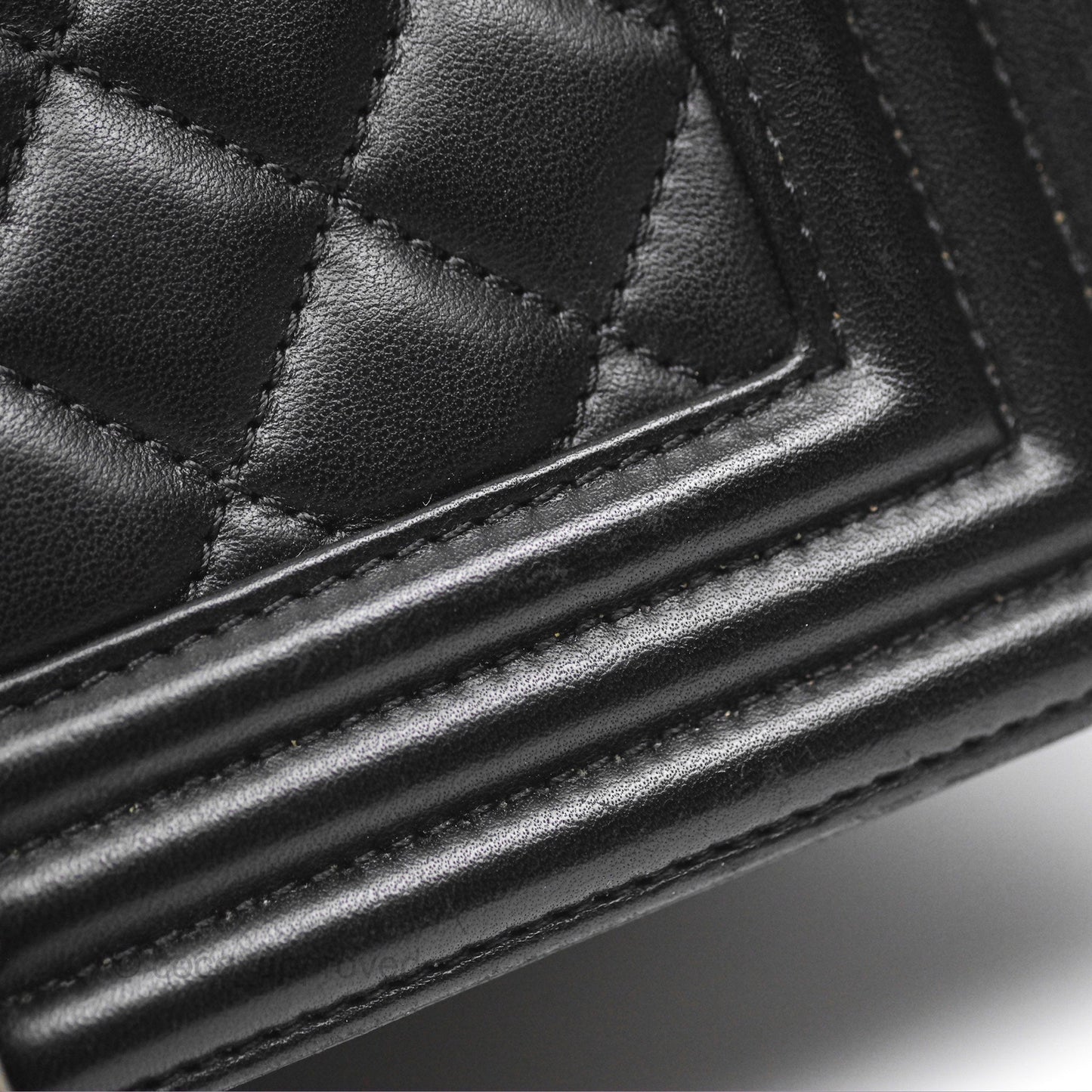 Chanel Medium Boy Quilted Black Lambskin Ruthenium Hardware