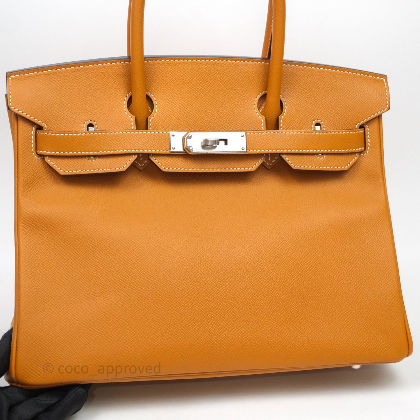Hermes Birkin 30 Toffee Epsom Palladium Hardware
