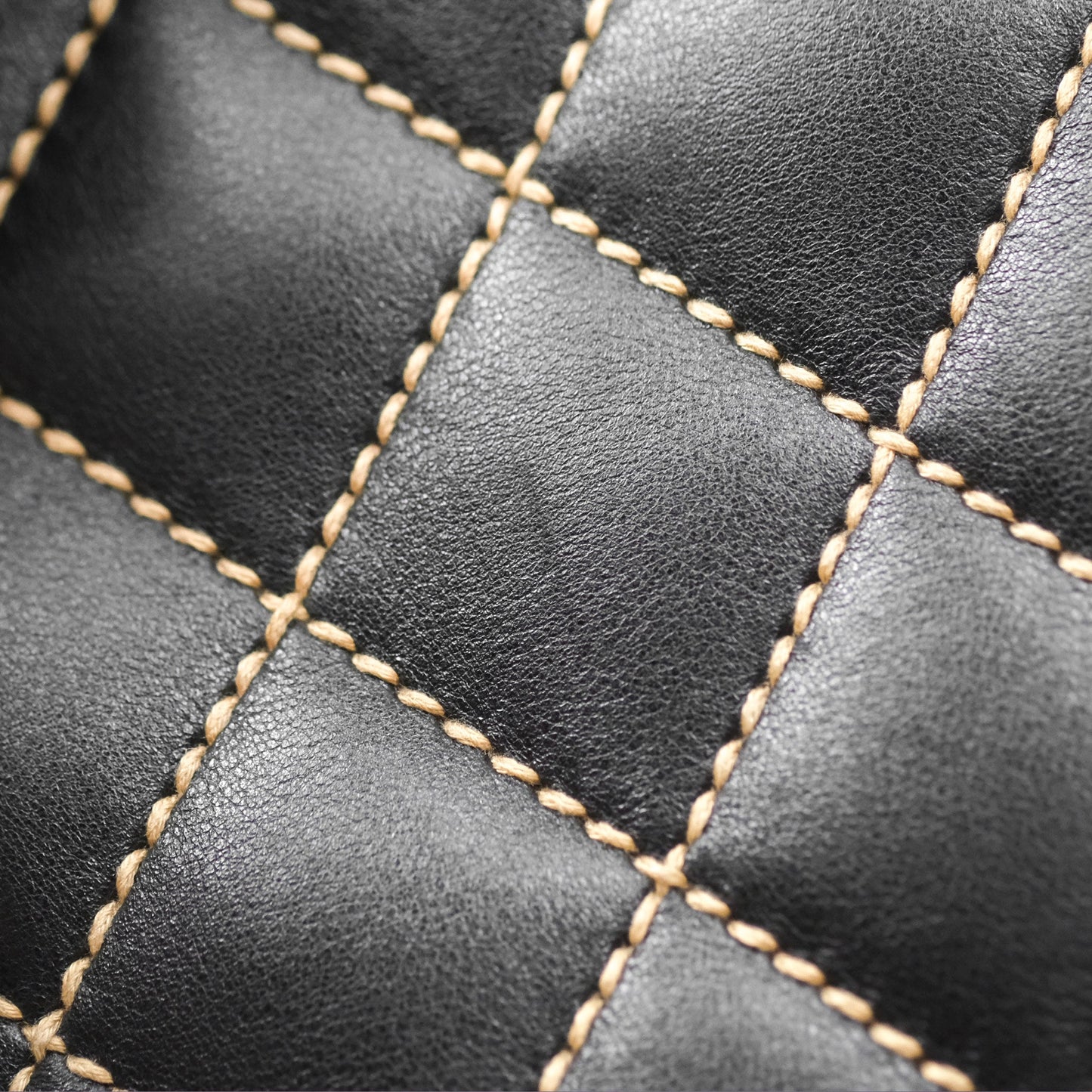 Chanel Vintage Wild Stitch Tote Bag Lambskin Black