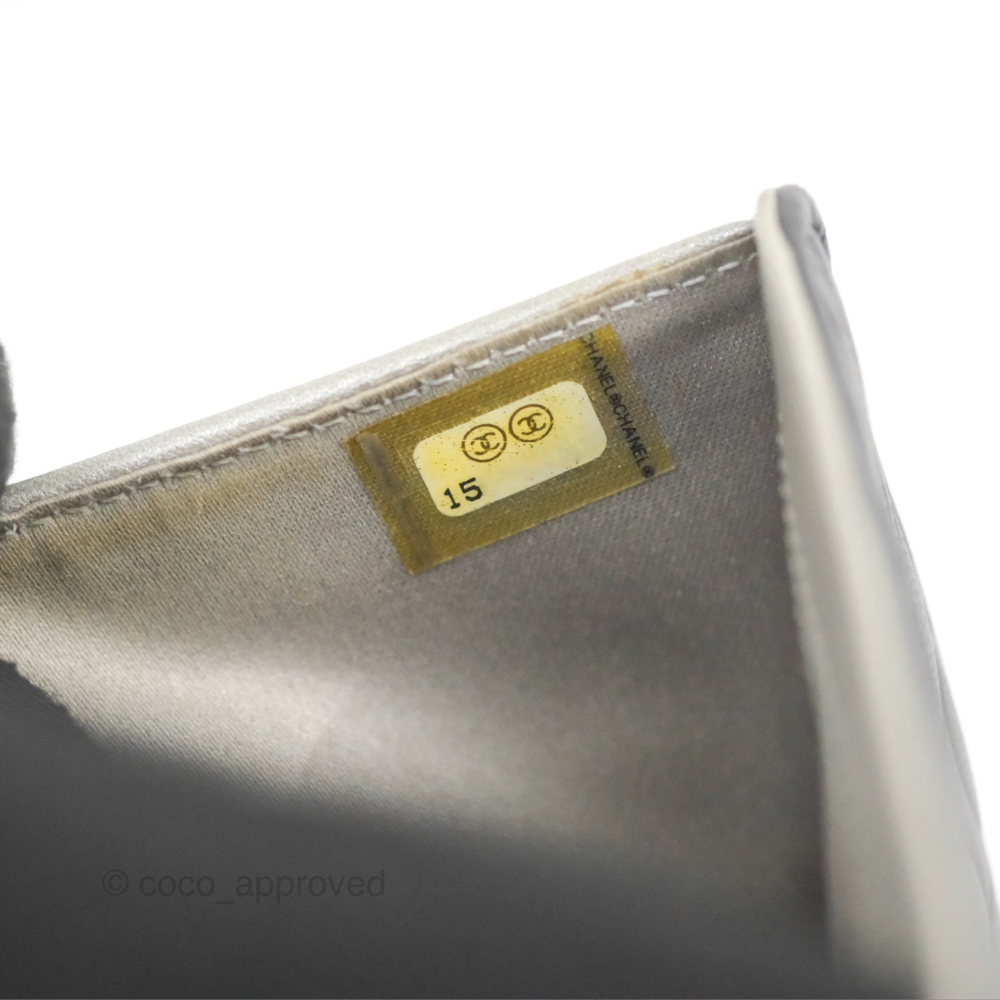 Chanel Wallet Black Camellia Embossed Lambskin Silver Hardware