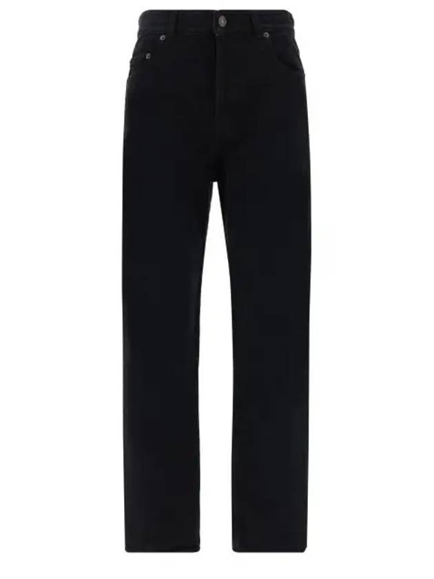 Luxury Saint Laurent Vanessa Denim Straight Jeans Black