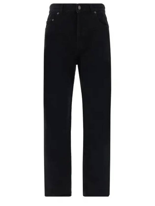 Luxury Saint Laurent Vanessa Denim Straight Jeans Black