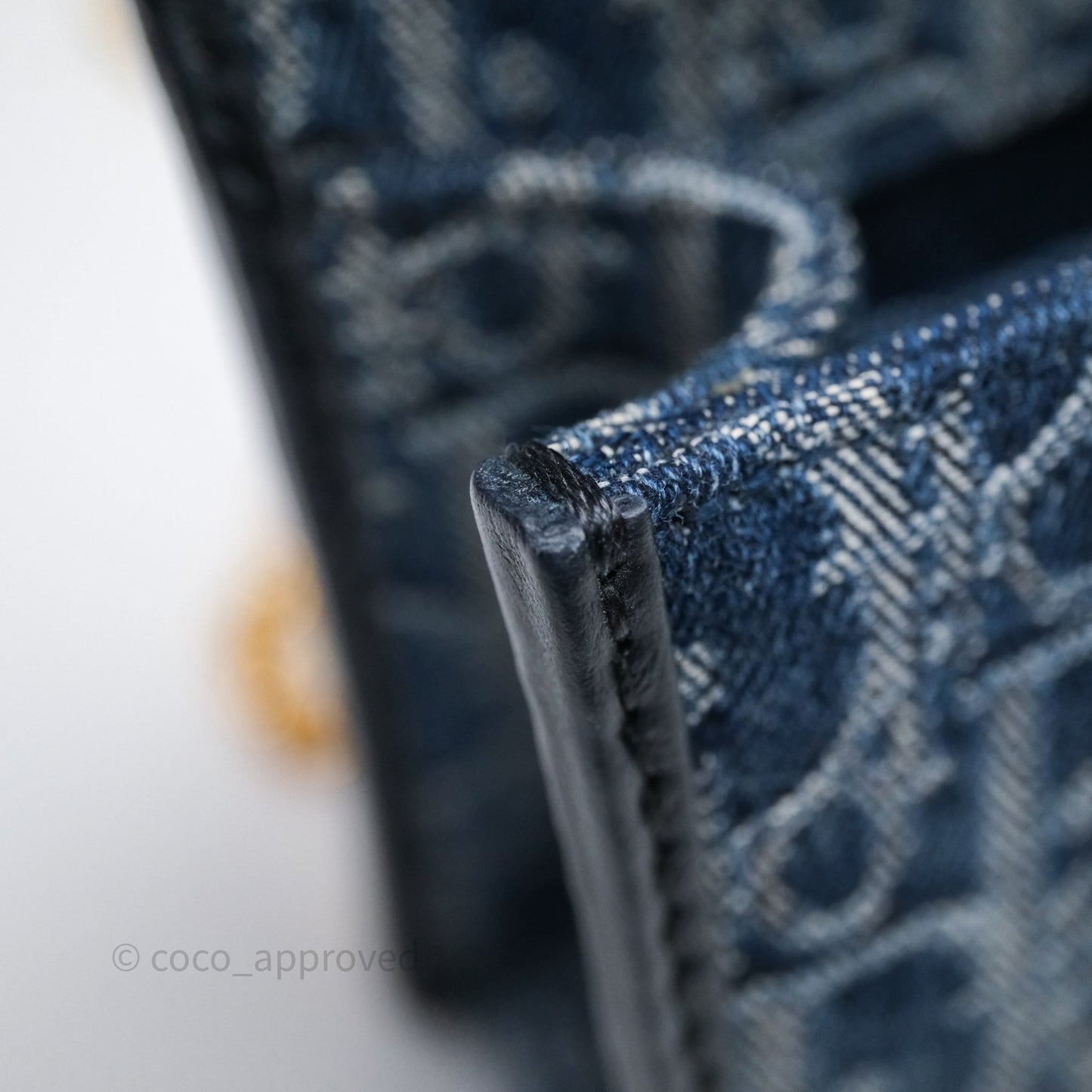 Christian Dior Montaigne East-West Bag Denim With Chain