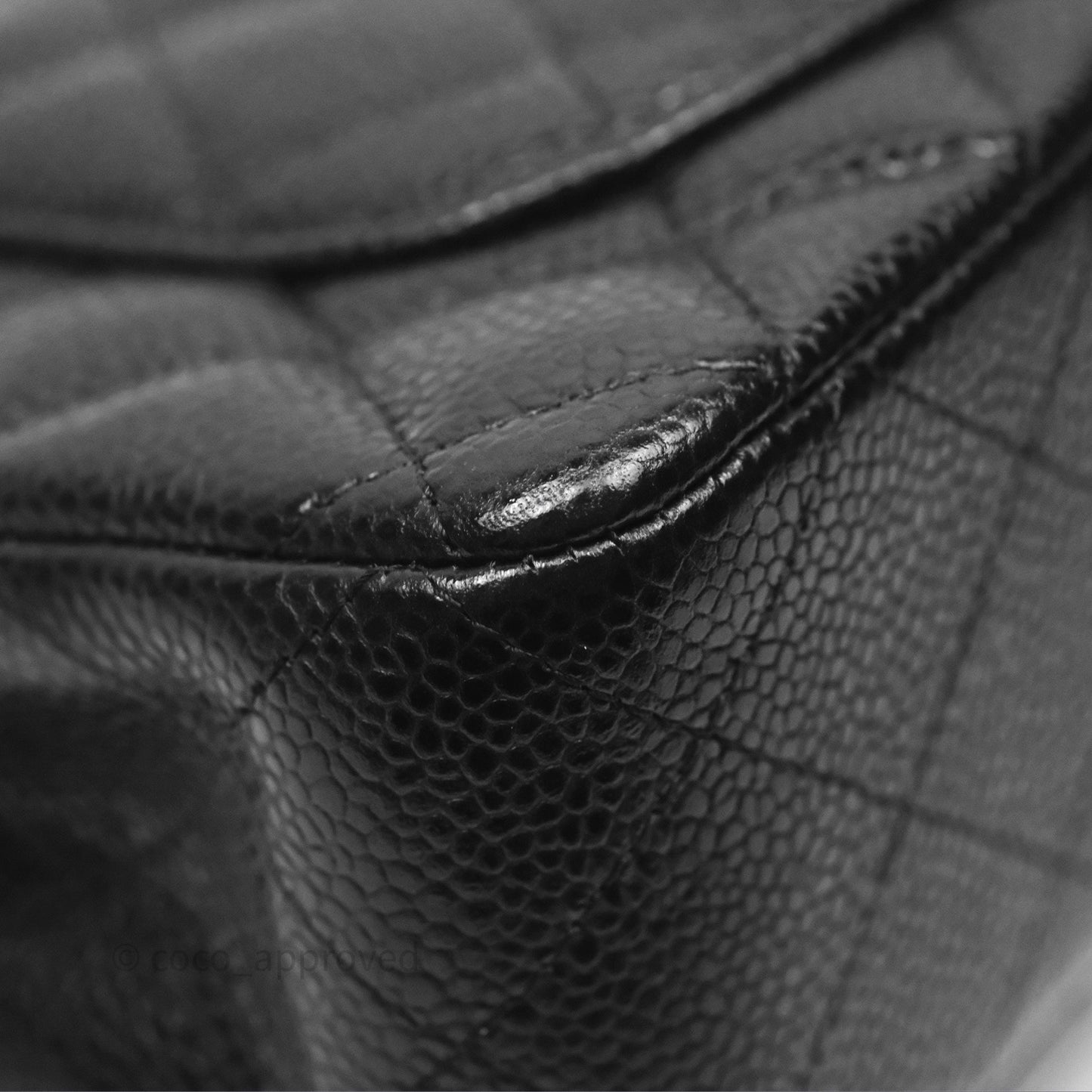 Chanel Quilted Mini Rectangular Black Caviar Gold Hardware