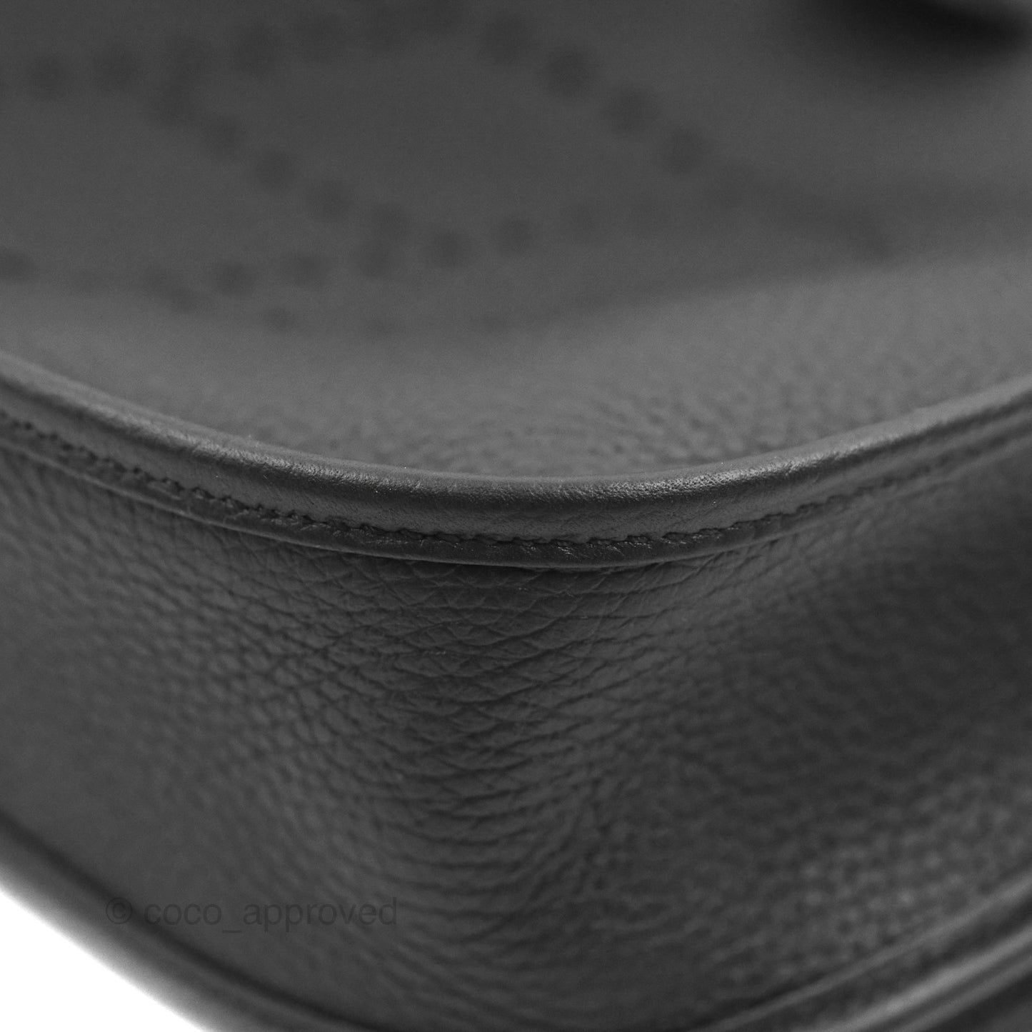 Hermes Evelyne III 29 Black Clemence Silver Hardware