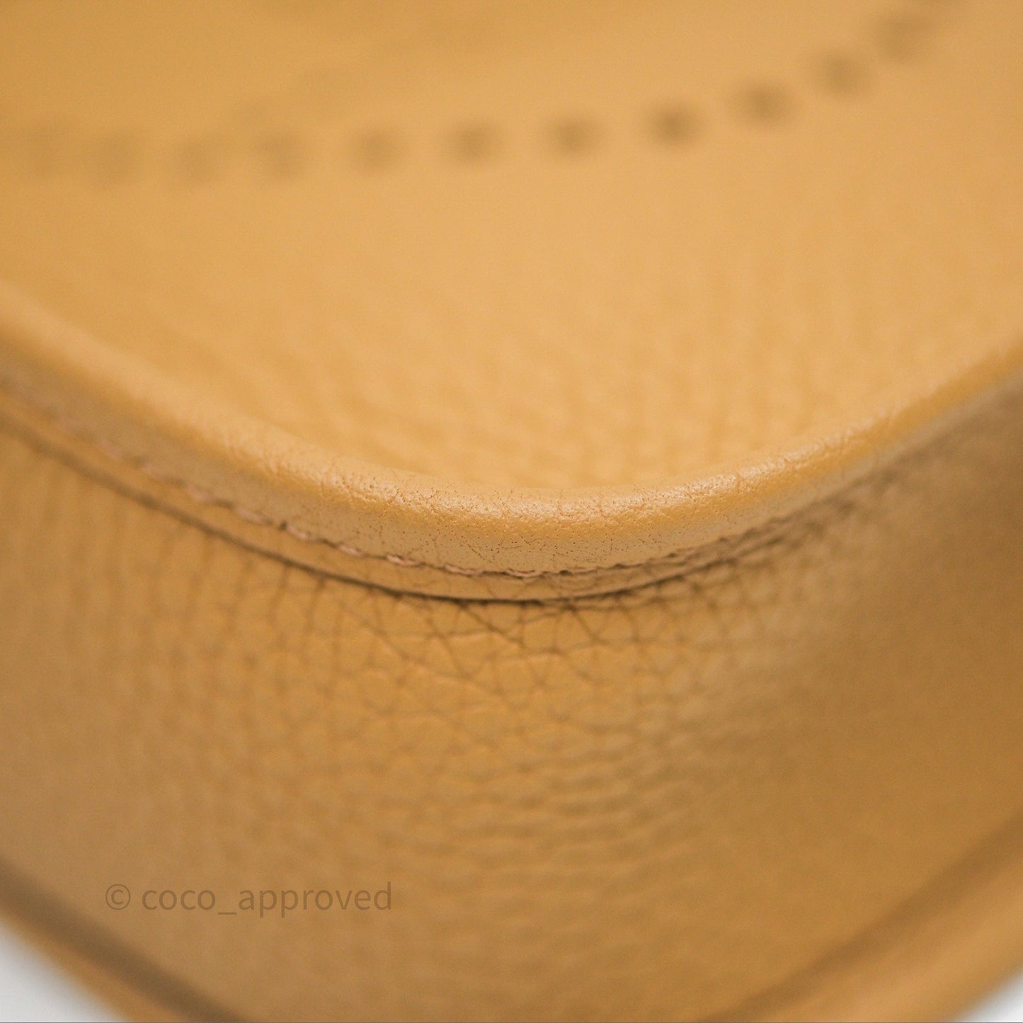 Hermès Mini Evelyne 16 Biscuit 48 Clemence Palladium Hardware