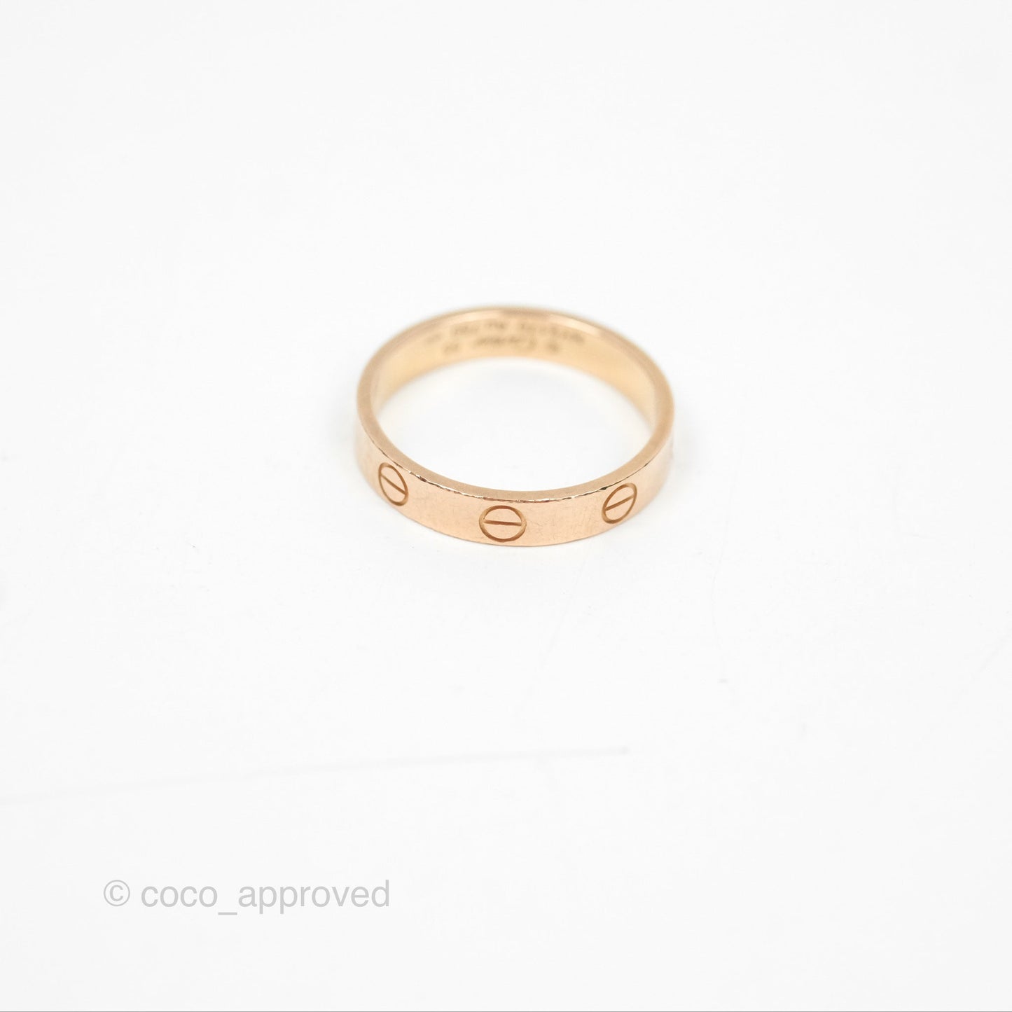 Cartier Love Band Ring Pink Gold