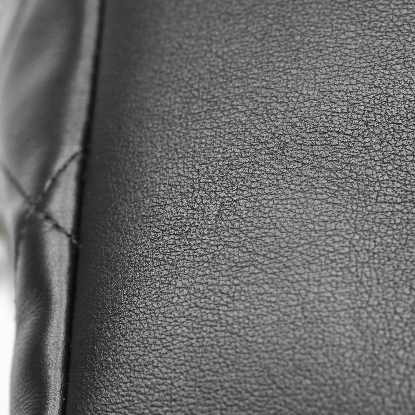 Chanel Stitched Large Shopping Bag Black Calfskin Aged Gold Hardware