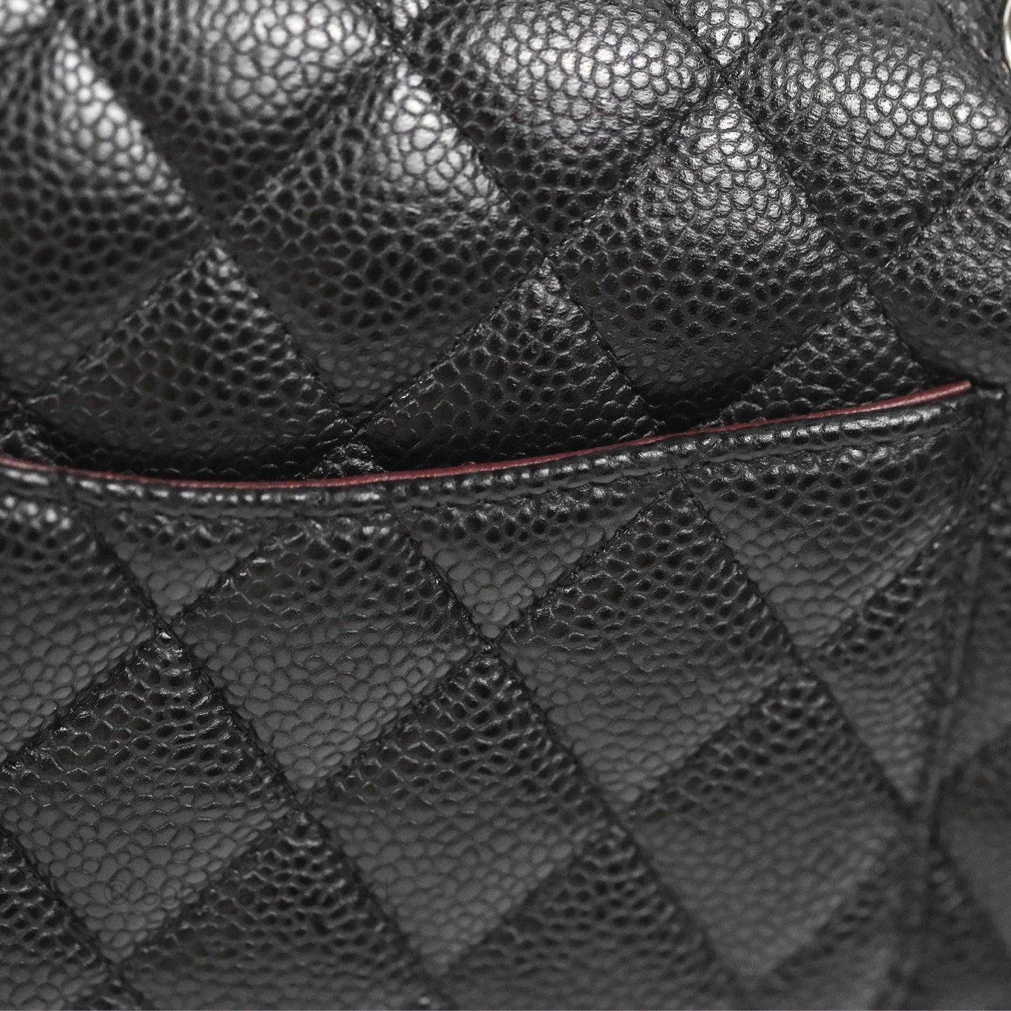Chanel Classic M/L Medium Flap Quilted Black Caviar Silver Hardware