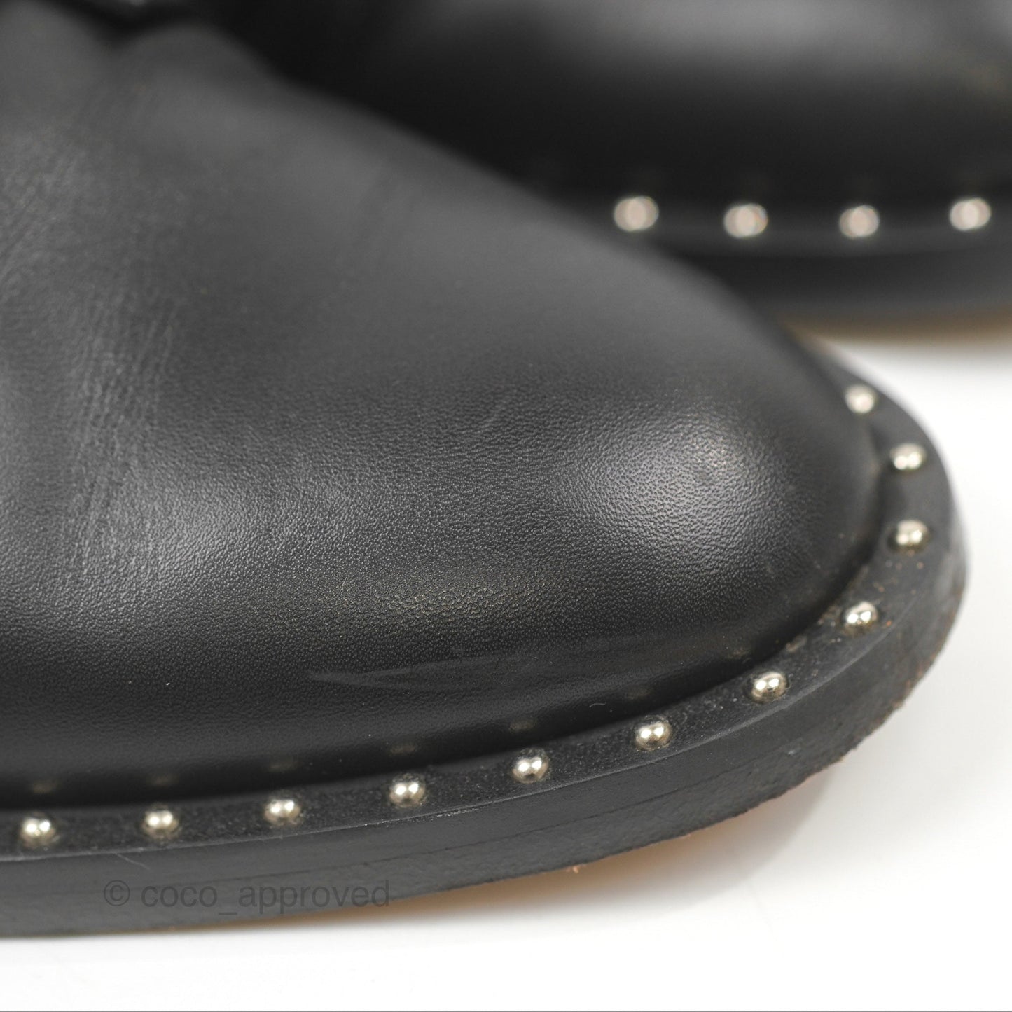 Givenchy Studded Buckle Ankle Boots Black Size 37