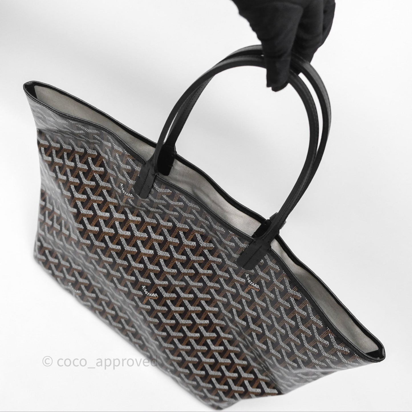 Goyard Saint Louis Tote Bag PM⁣⁣⁣⁣⁣⁣⁣⁣⁣⁣⁣⁣⁣⁣⁣⁣⁣⁣⁣⁣ Black Noir Canvas