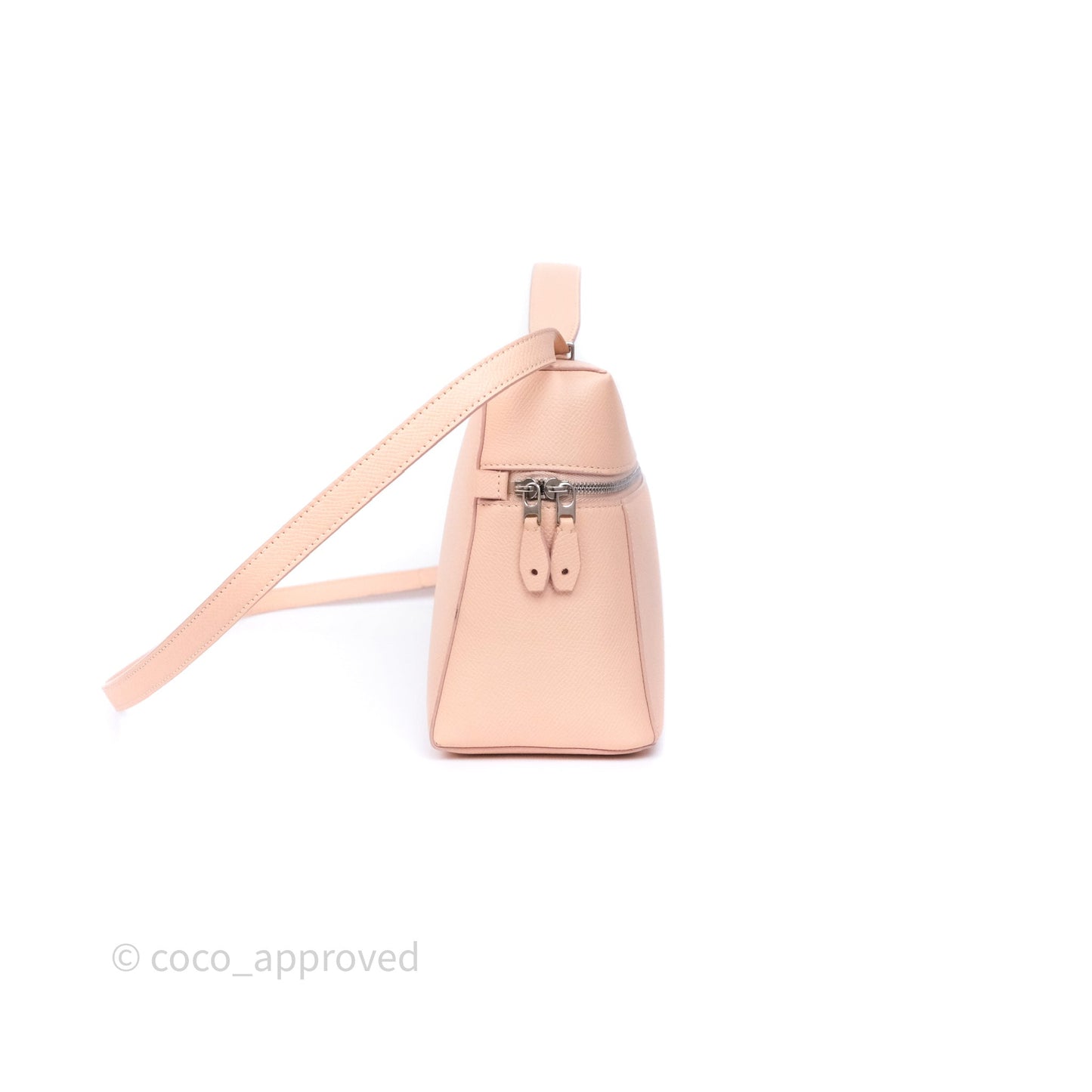 Loro Piana Extra Bag L27 Pink Calfskin Silver Hardware