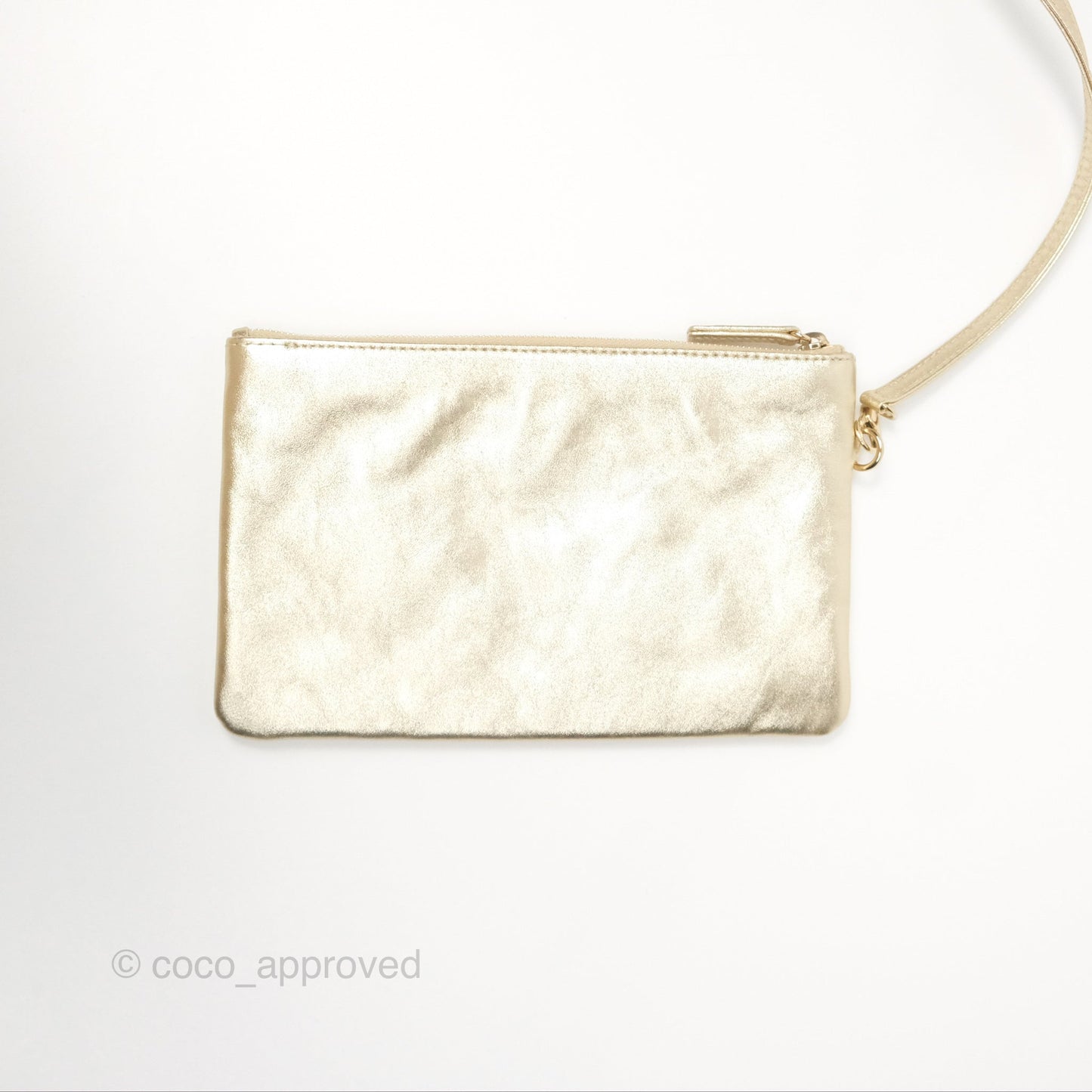 Chanel 22 Small Quilted Iridescent Gold Gold Hardware