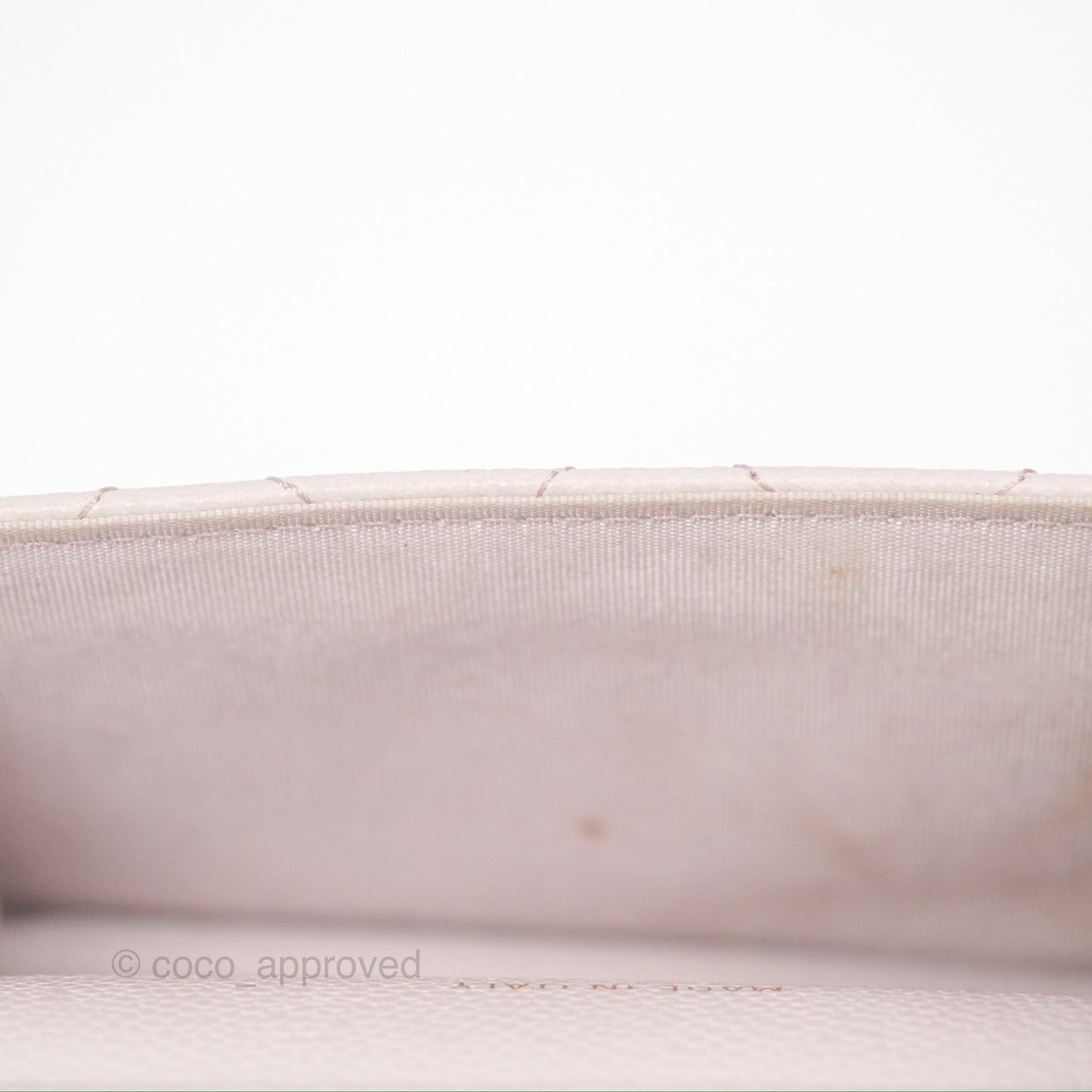 Chanel Miss Coco Clutch With Chain Quilted Lilac Pink Caviar Gold Hardware