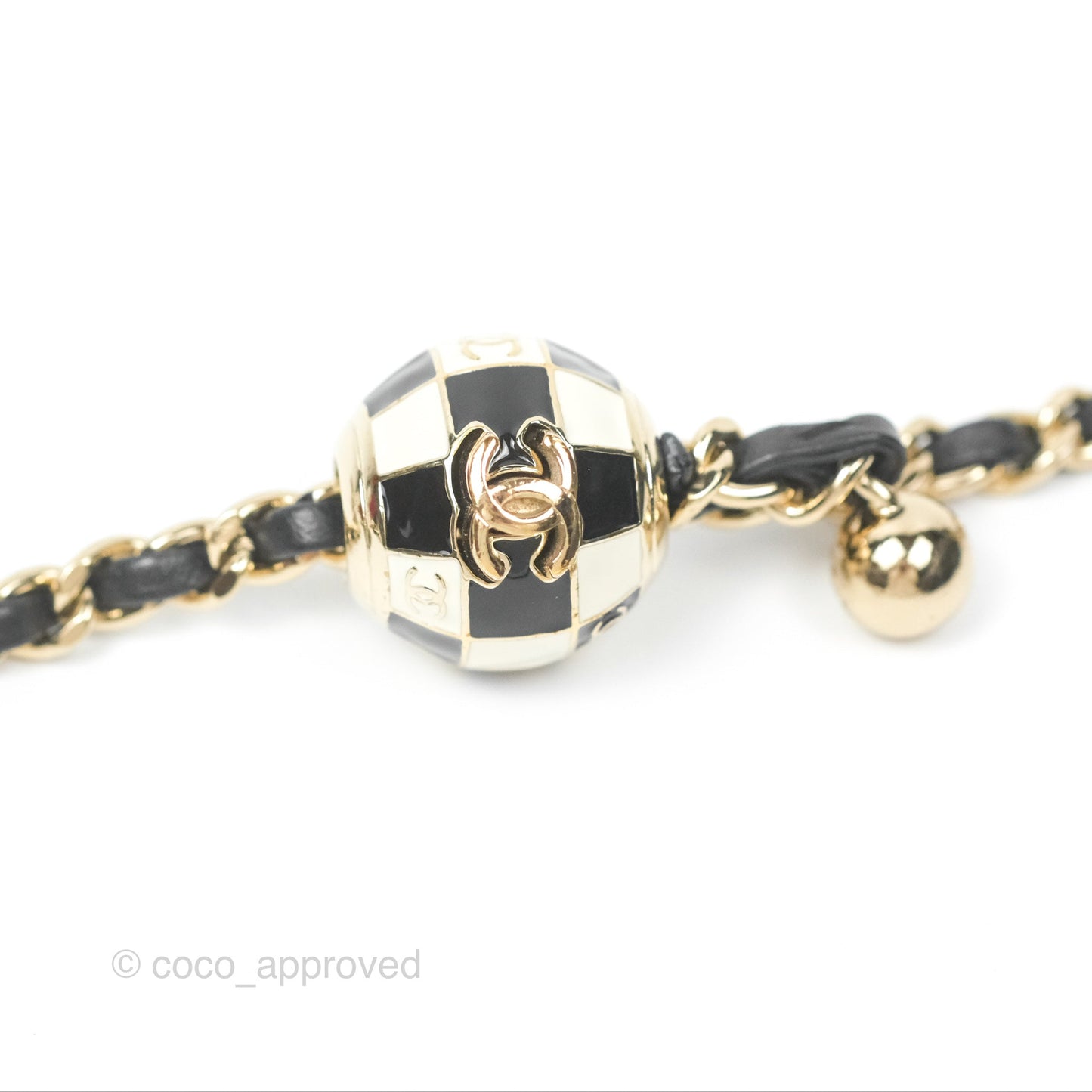 Chanel Ball Crush Mini Rectangular Black Lambskin Gold Hardware 23C