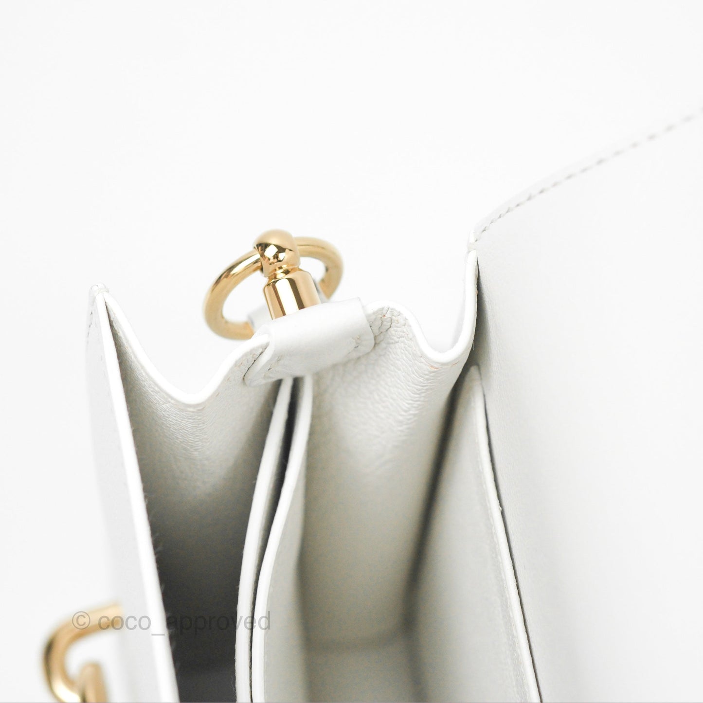 Hermès Roulis Mini 18 New White Evercolor Permabrass Hardware