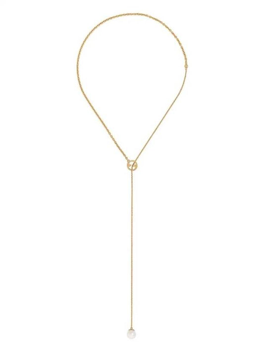 Luxury Gucci Trending 2025 Blondie Pearl Drop Necklace Gold