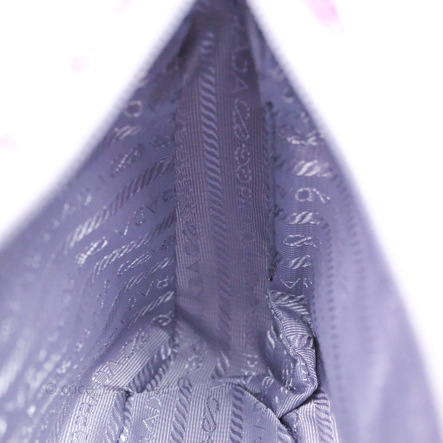 Prada Re-Edition 2000 Nylon Mini Hobo Bag Purple Sequin