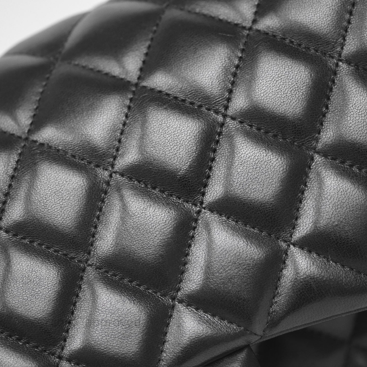 Chanel Jumbo Double Flap Black Lambskin Silver Hardware⁣⁣