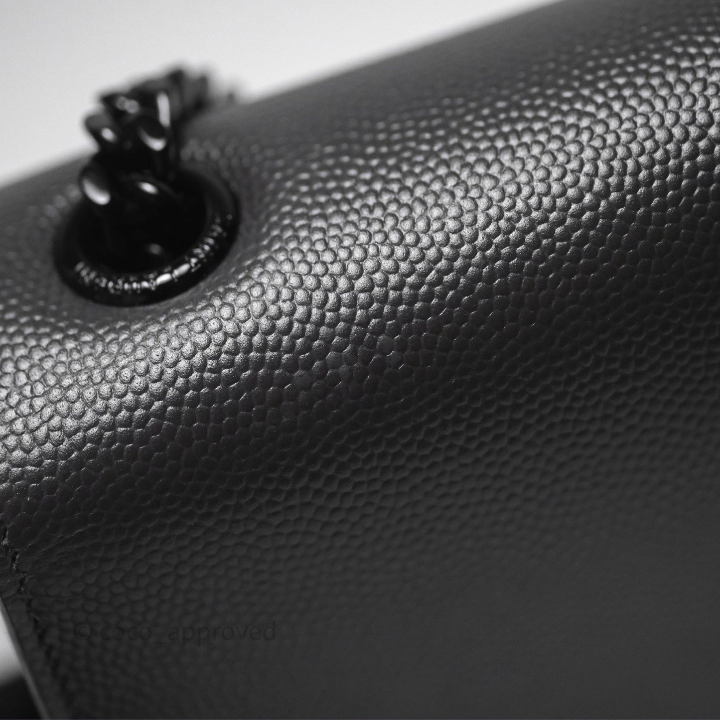 Saint Laurent Kate Medium Grained Leather Shoulder Bag So Black