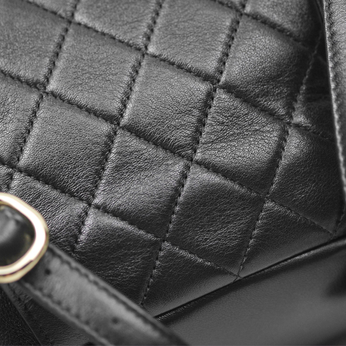 Chanel Quilted Small Duma Drawstring Backpack Black Calfskin