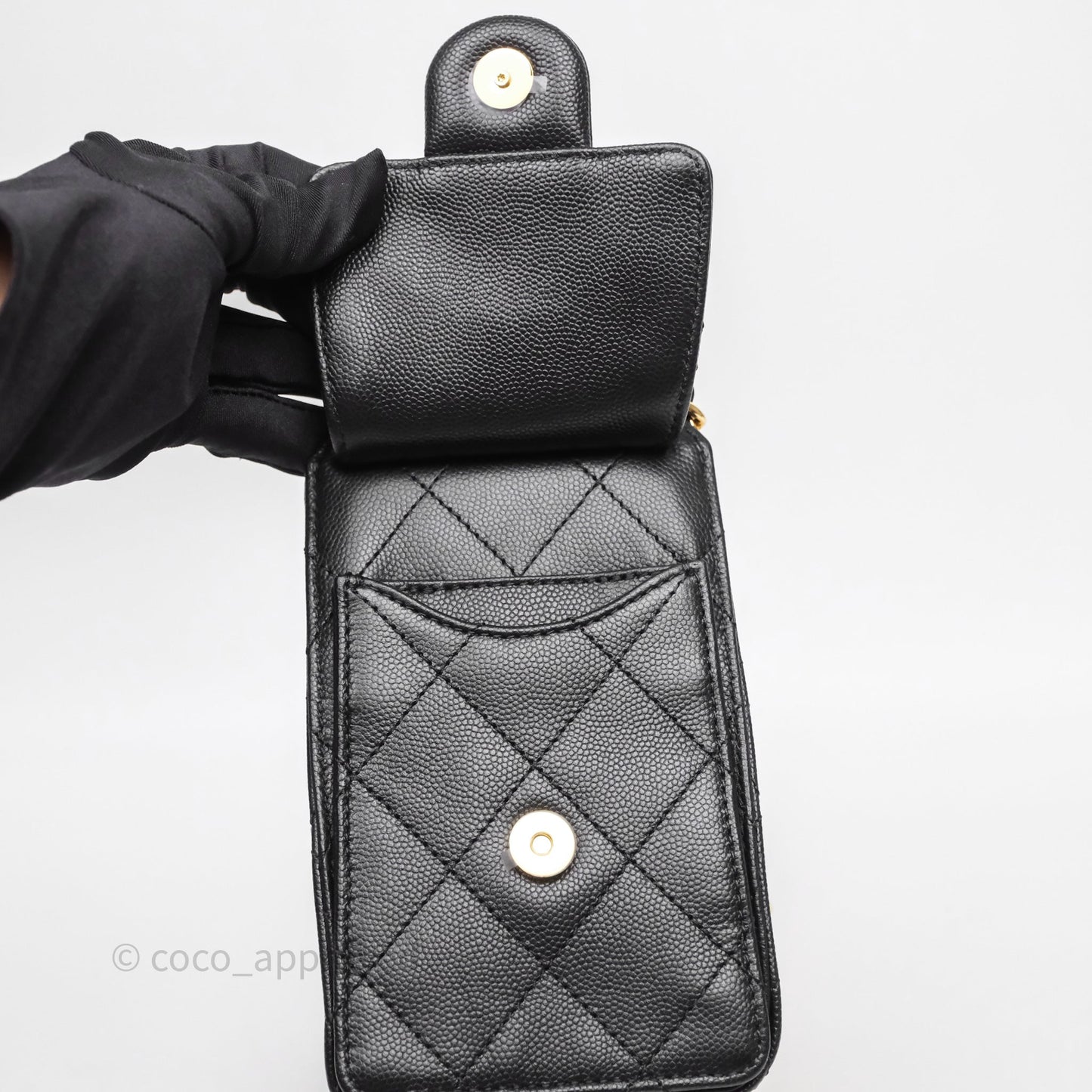 Chanel 25 Mini Bag Black Caviar Gold Hardware