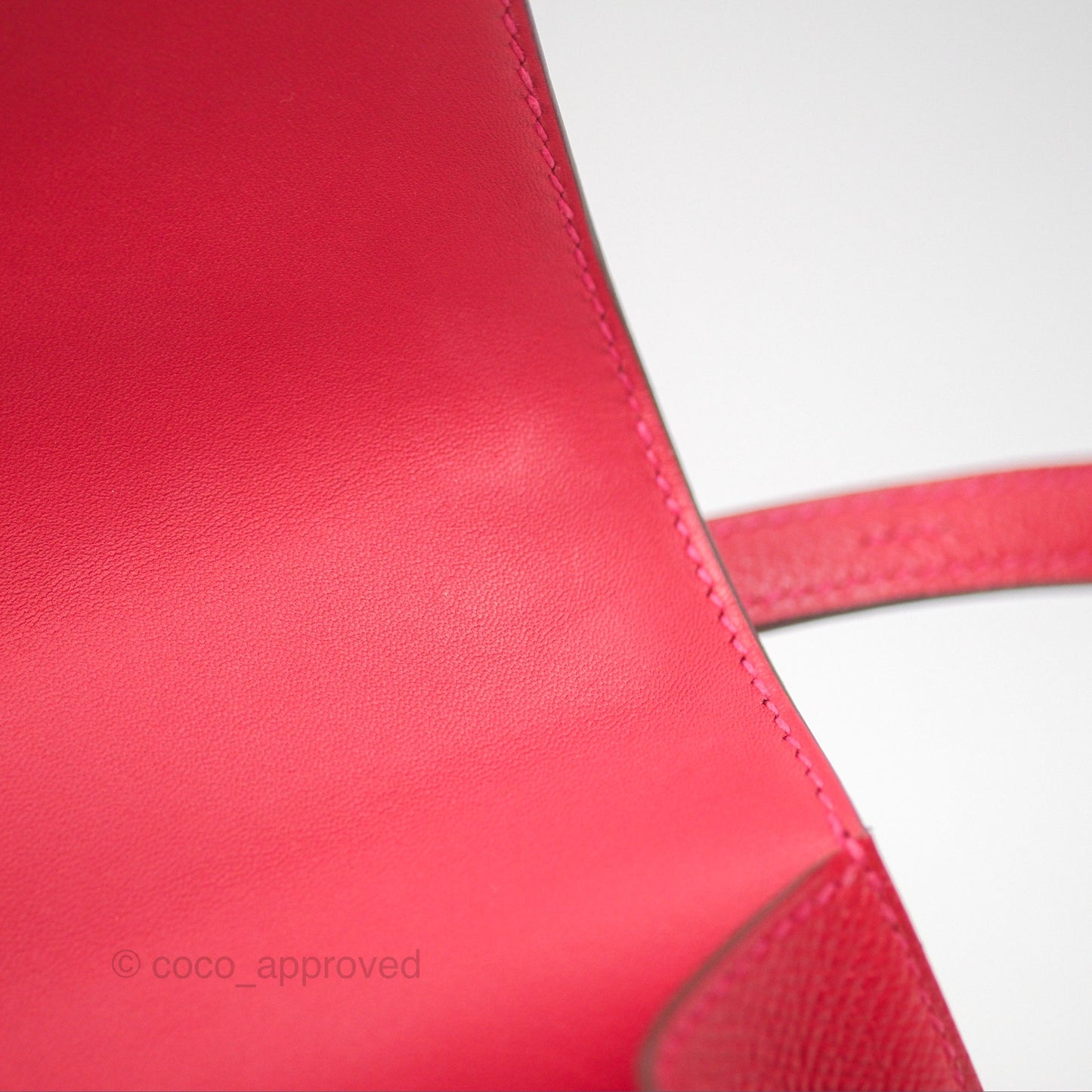 Hermès Constance Mini 18cm Red Epsom Gold Hardware