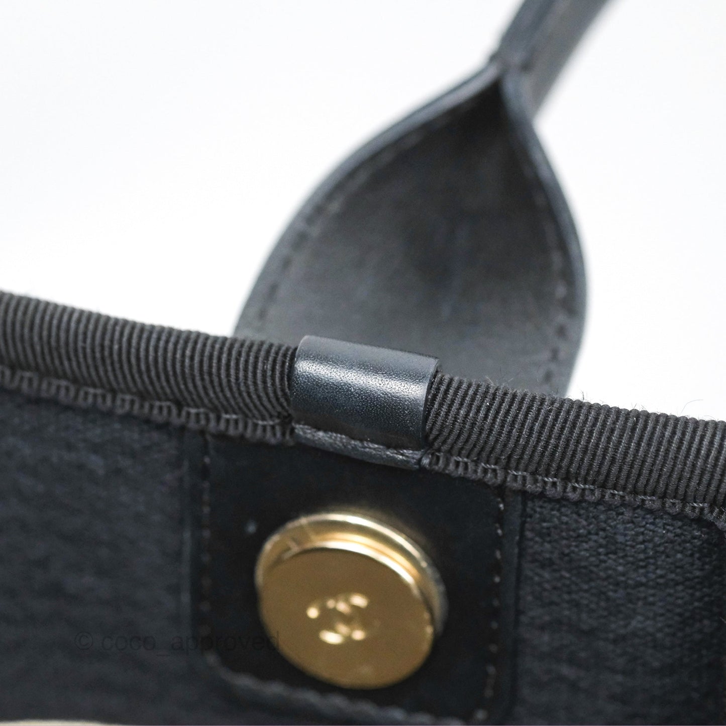 Chanel Medium Canvas Deauville Tote Navy Gold Hardware