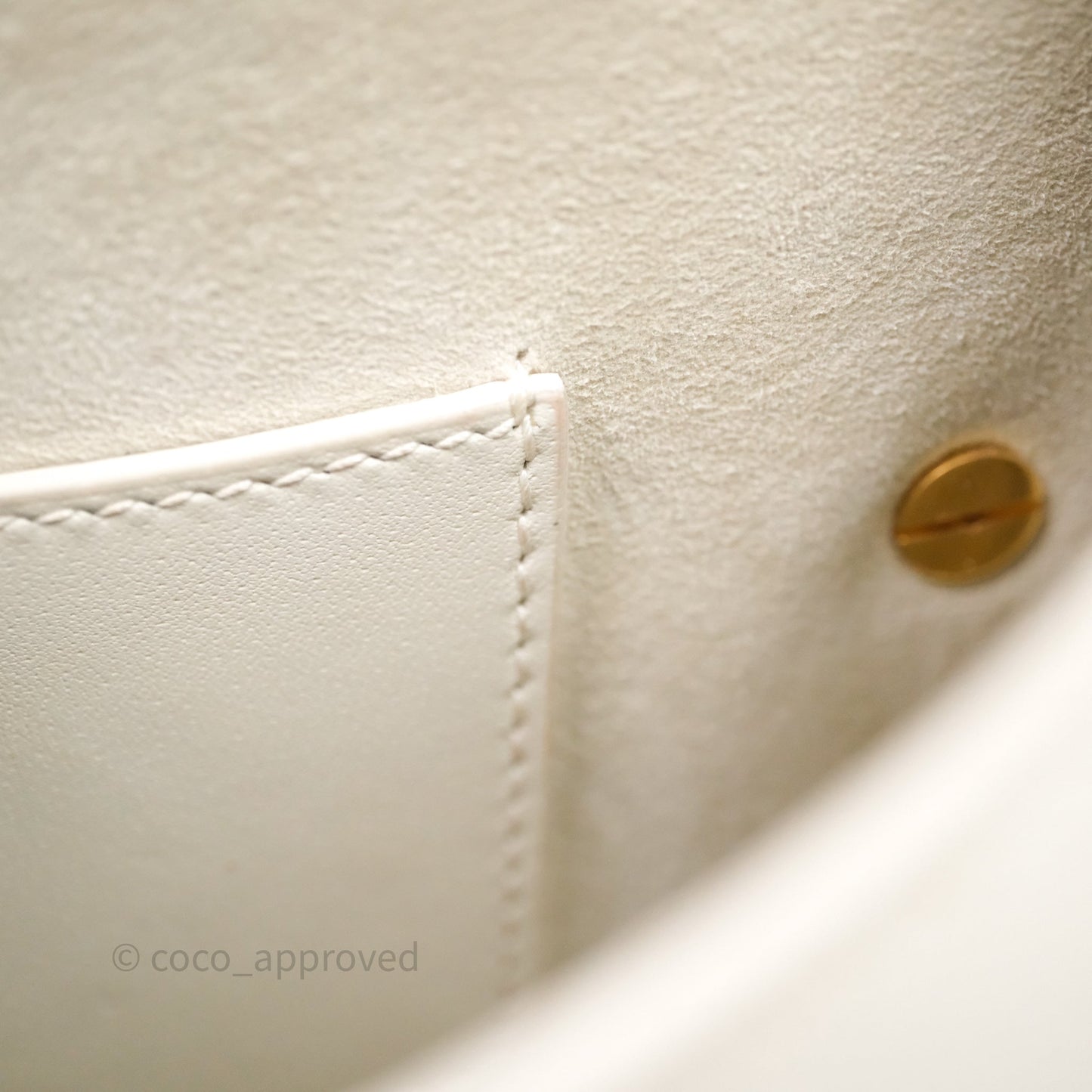 Dior Medium Bobby Bag Off White Calfskin Gold Hardware