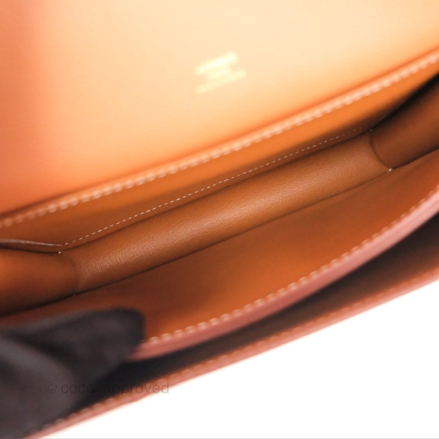 Hermès Roulis 23 Gold Evercolor Gold Hardware