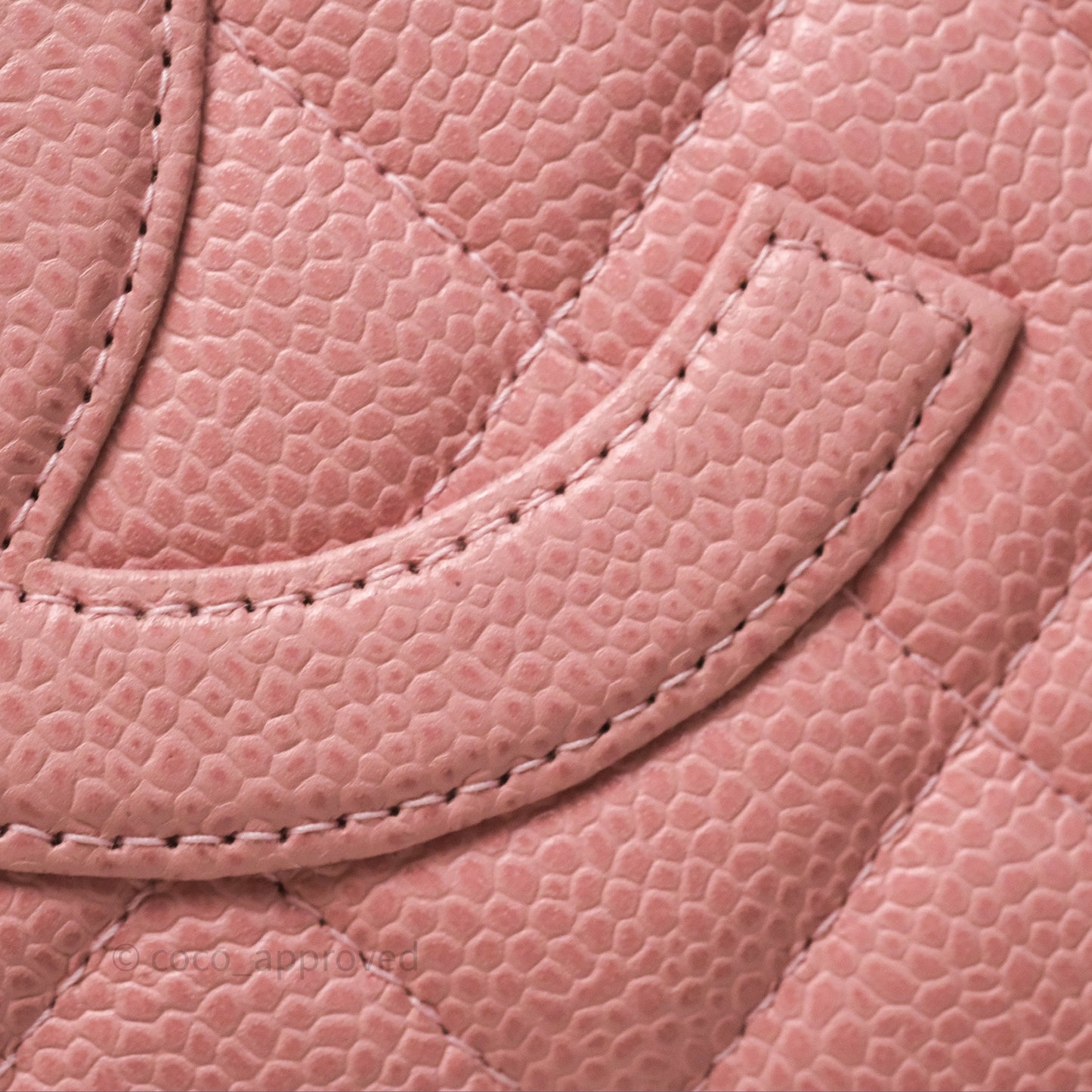 Chanel Vintage Mini CC Boston Bag Sakura Pink Caviar Gold Hardware