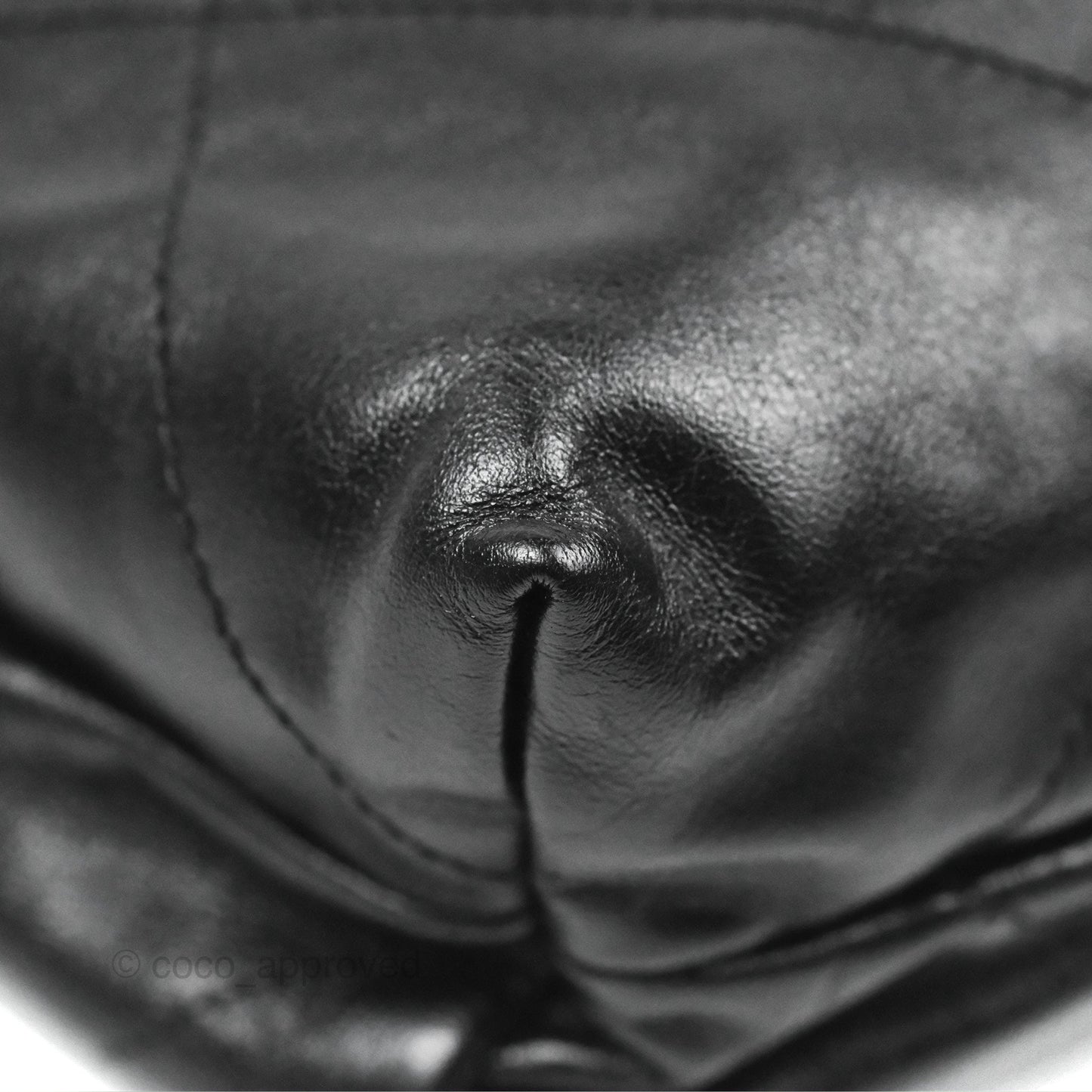 Chanel 22 Medium Black Shiny Calfskin Aged Gold Hardware