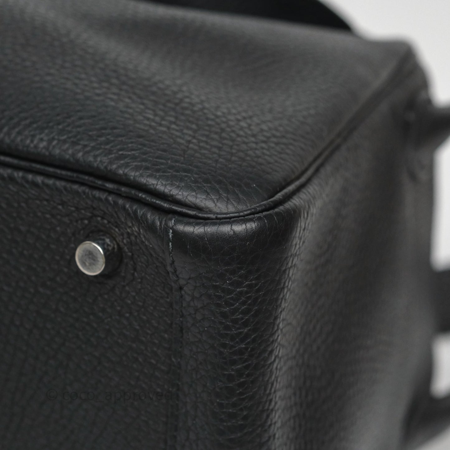 Hermès Lindy 30 Black Clemence Palladium Hardware