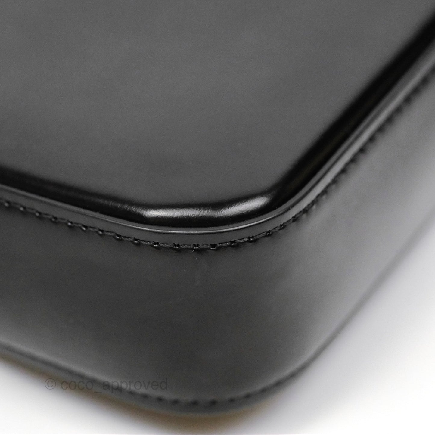 Celine Triomphe Shoulder Bag Black Calfskin