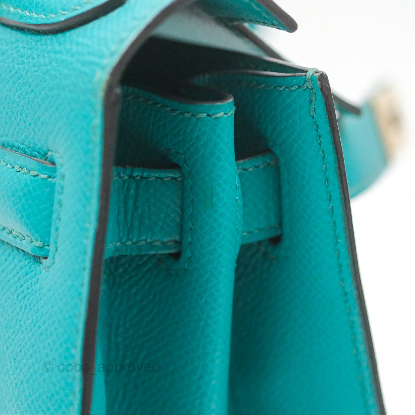Hermès Sellier Kelly 28 Bleu Paon Epsom Gold Hardware