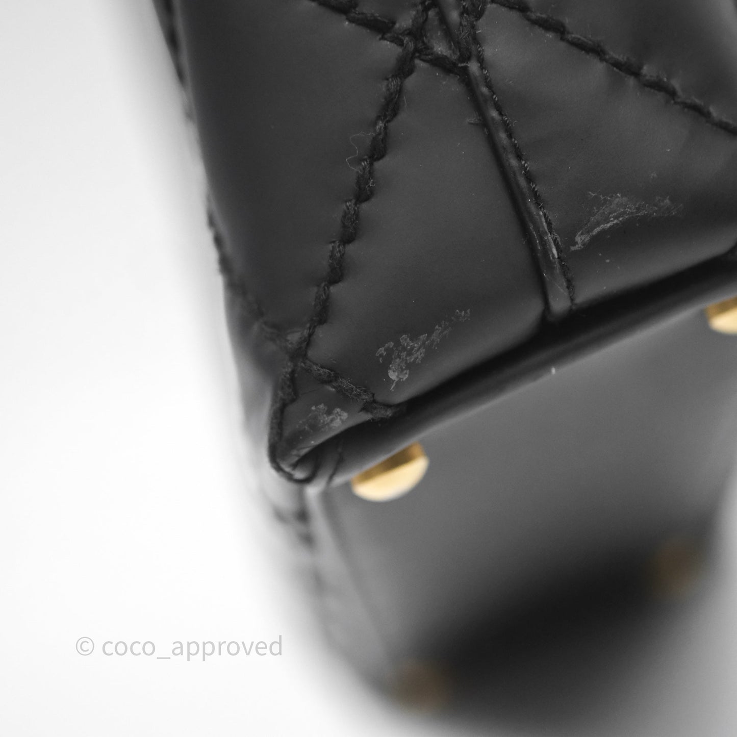Chanel Vintage Quilted CC Tote Bag Matte Black Calfskin Gold Hardware