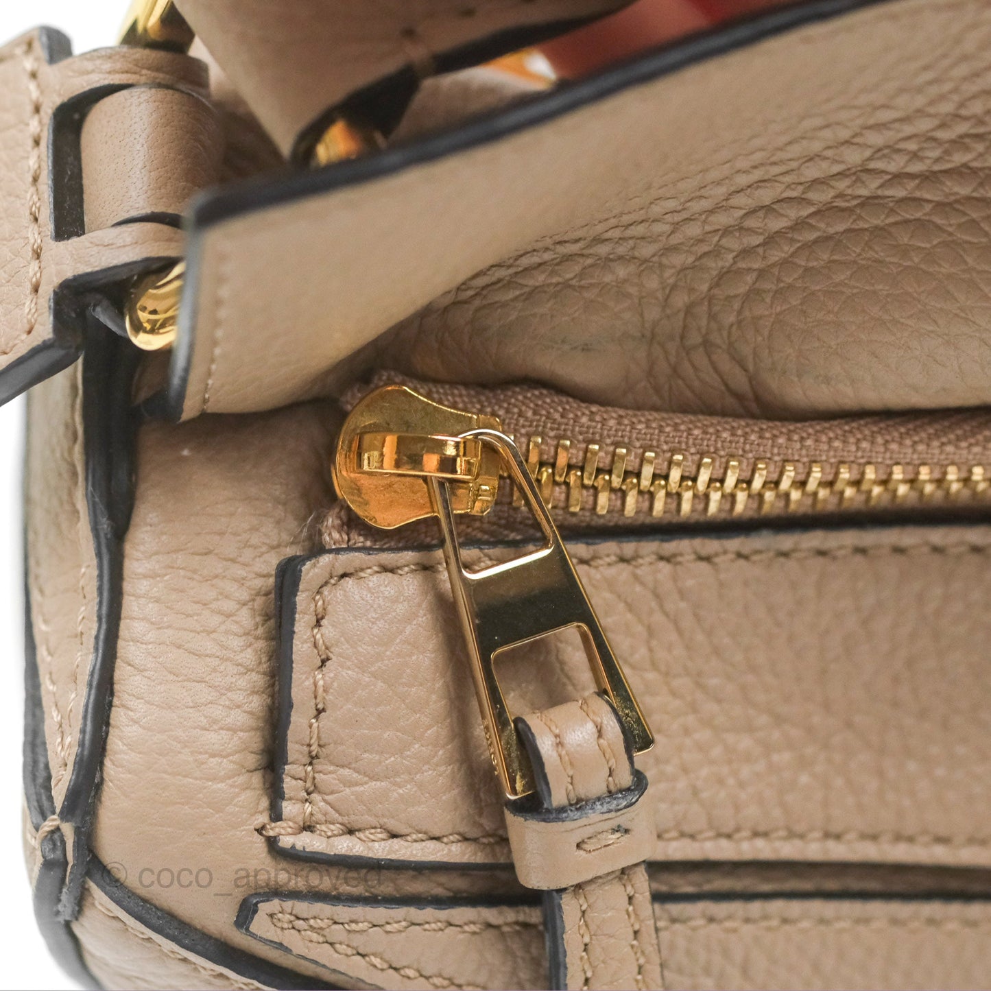 Loewe Small Puzzle Bag Sand Mink Grained Calfskin