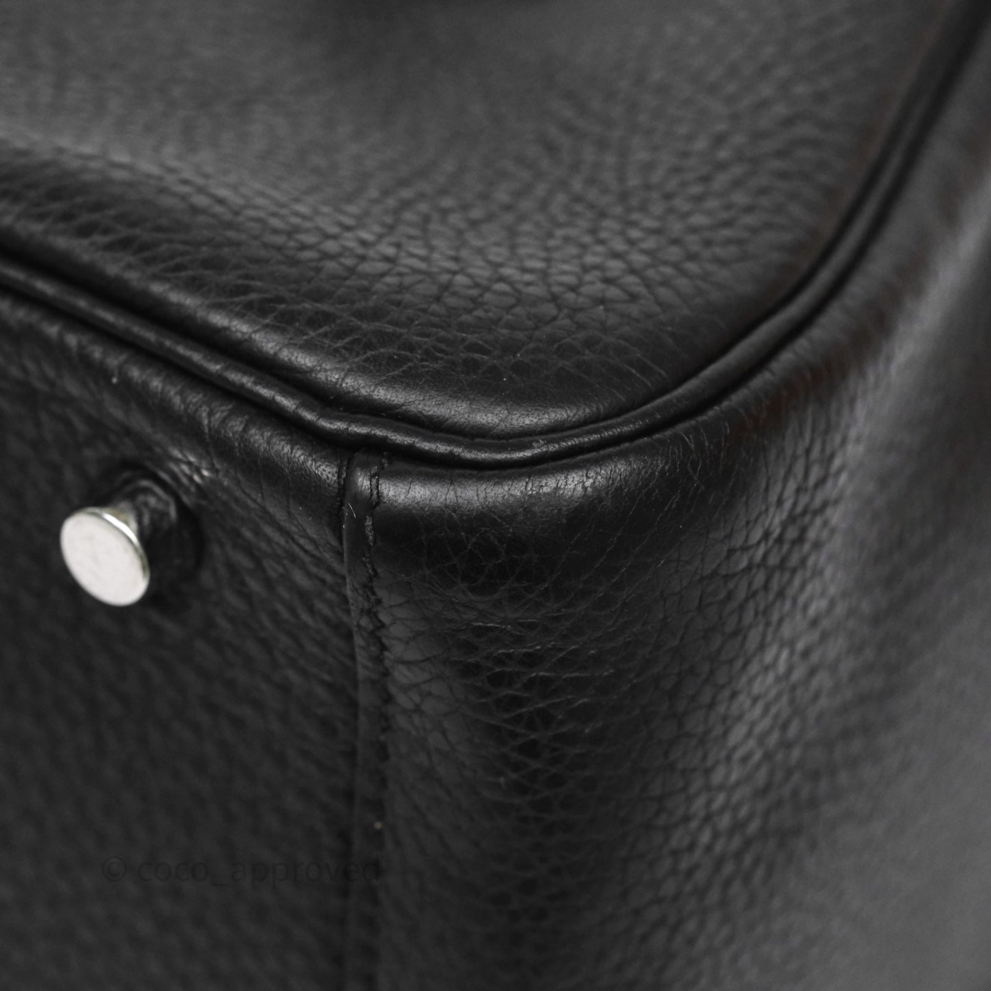 Hermès Lindy 30 Black Clemence Palladium Hardware