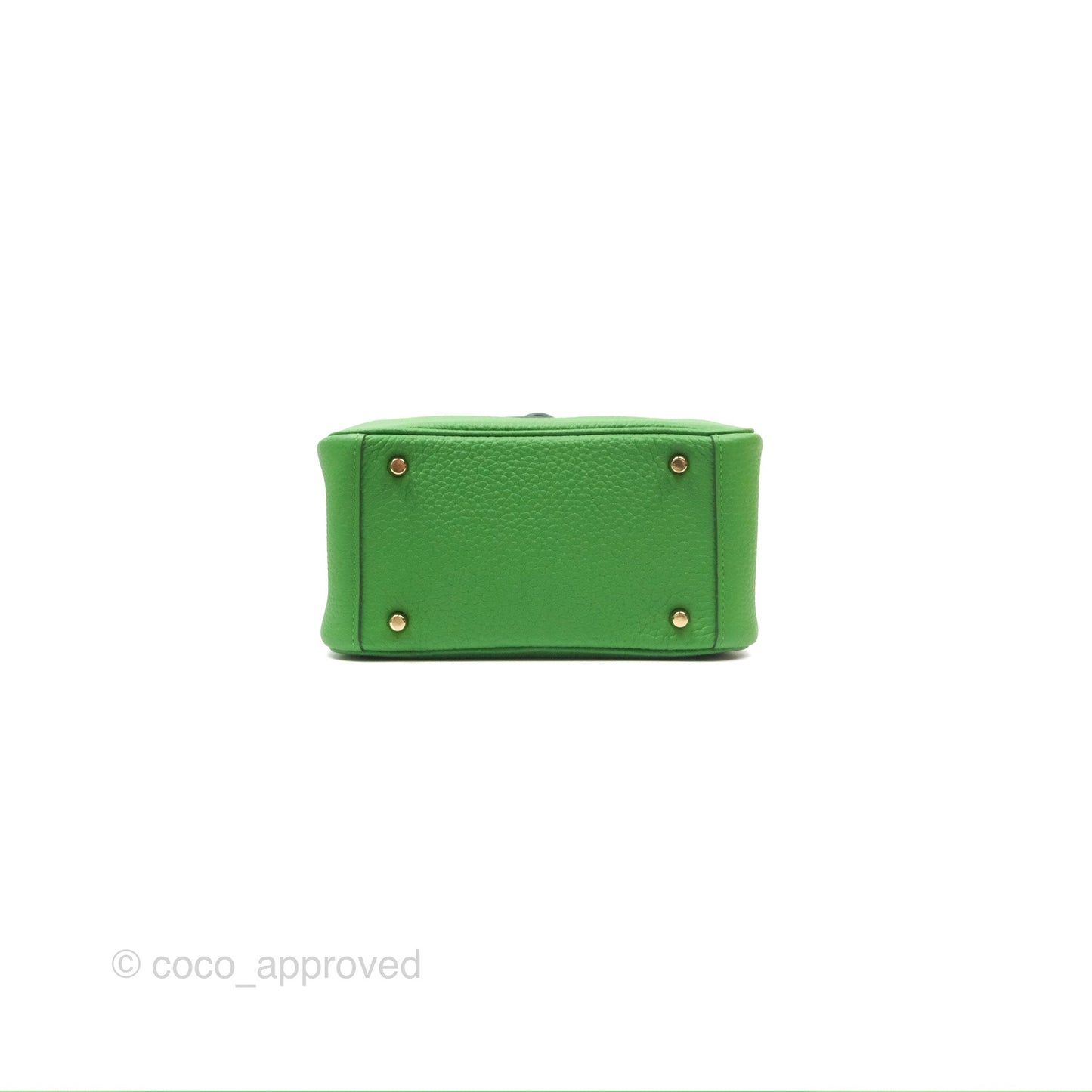 Hermès Mini Lindy 20 Vert Yucca A8 Clemence Gold Hardware